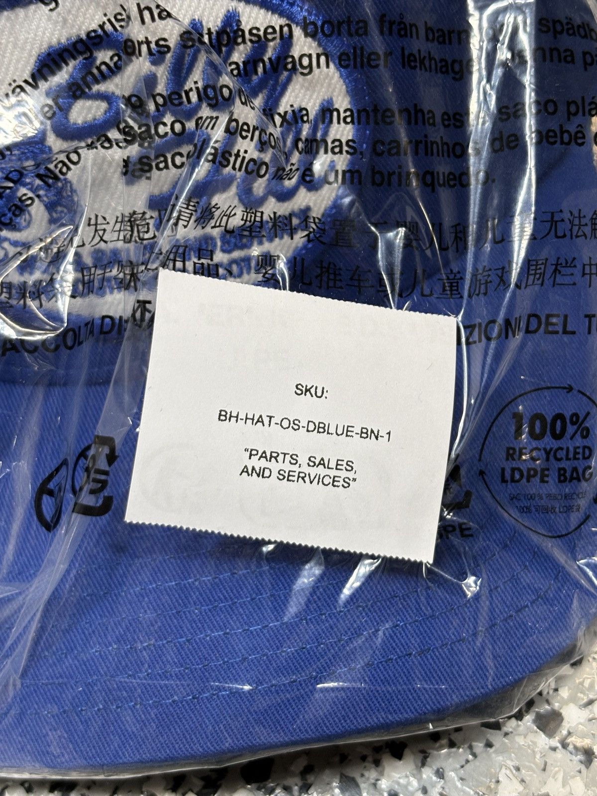 Billy Hill 2021 Billy Hill Blue “Parts, S&S” Patched Truckers Hat OSFM Size ONE SIZE - 8 Thumbnail