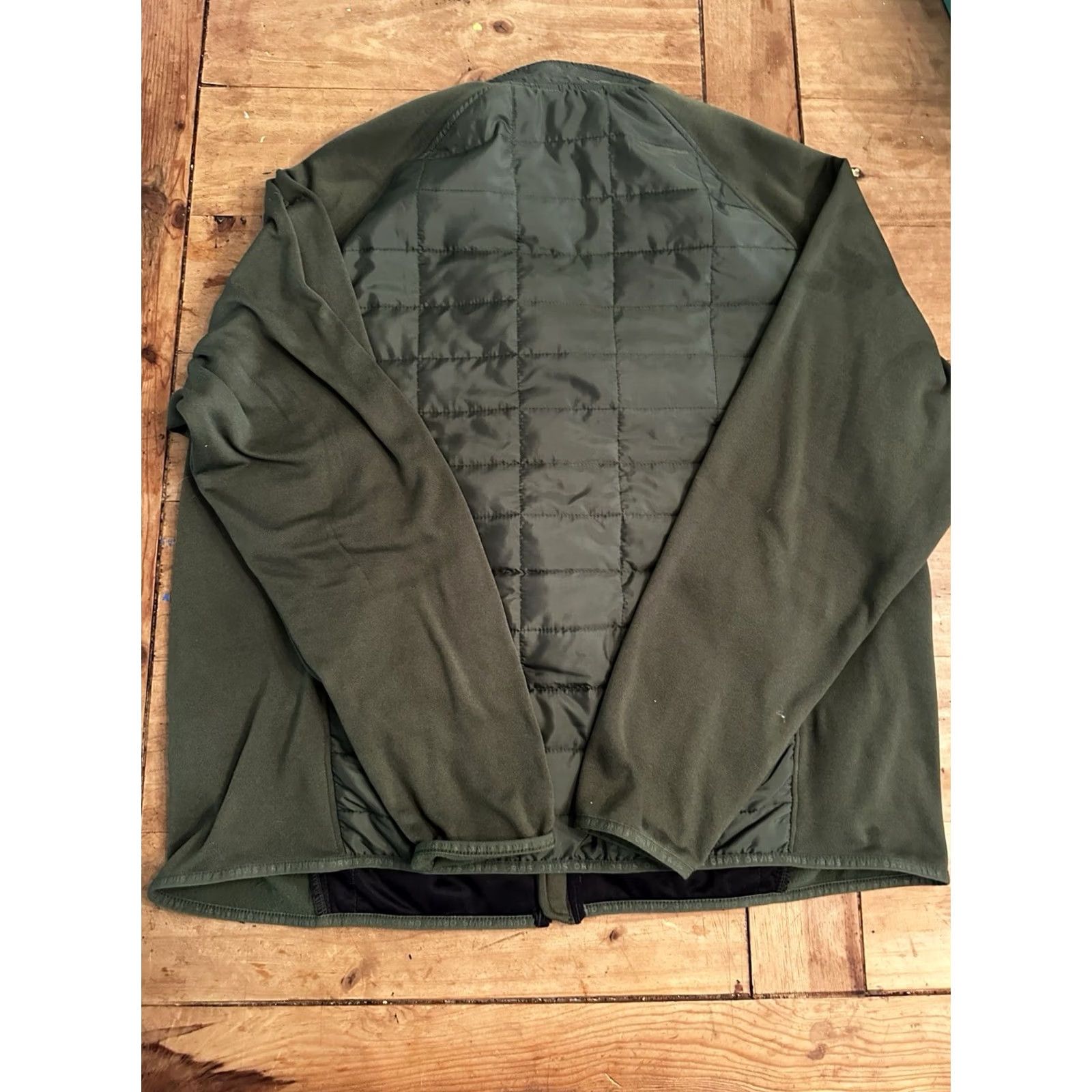 Orvis Orvis Quilted Long Sleeve Full Zip Jacket 2XL Mens Green Dark Nylon Quilted Long Sleeve Full Zip Jacket Size US XXL / EU 58 / 5 - 4 Thumbnail
