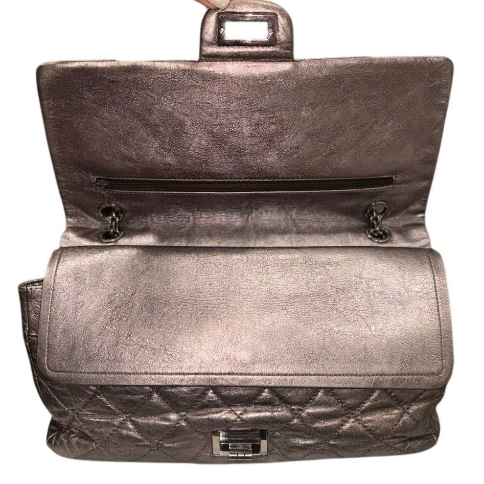 Chanel Chanel Reissue 2.25 227 Metallic Lambskin Double Flap Size ONE SIZE - 5 Thumbnail