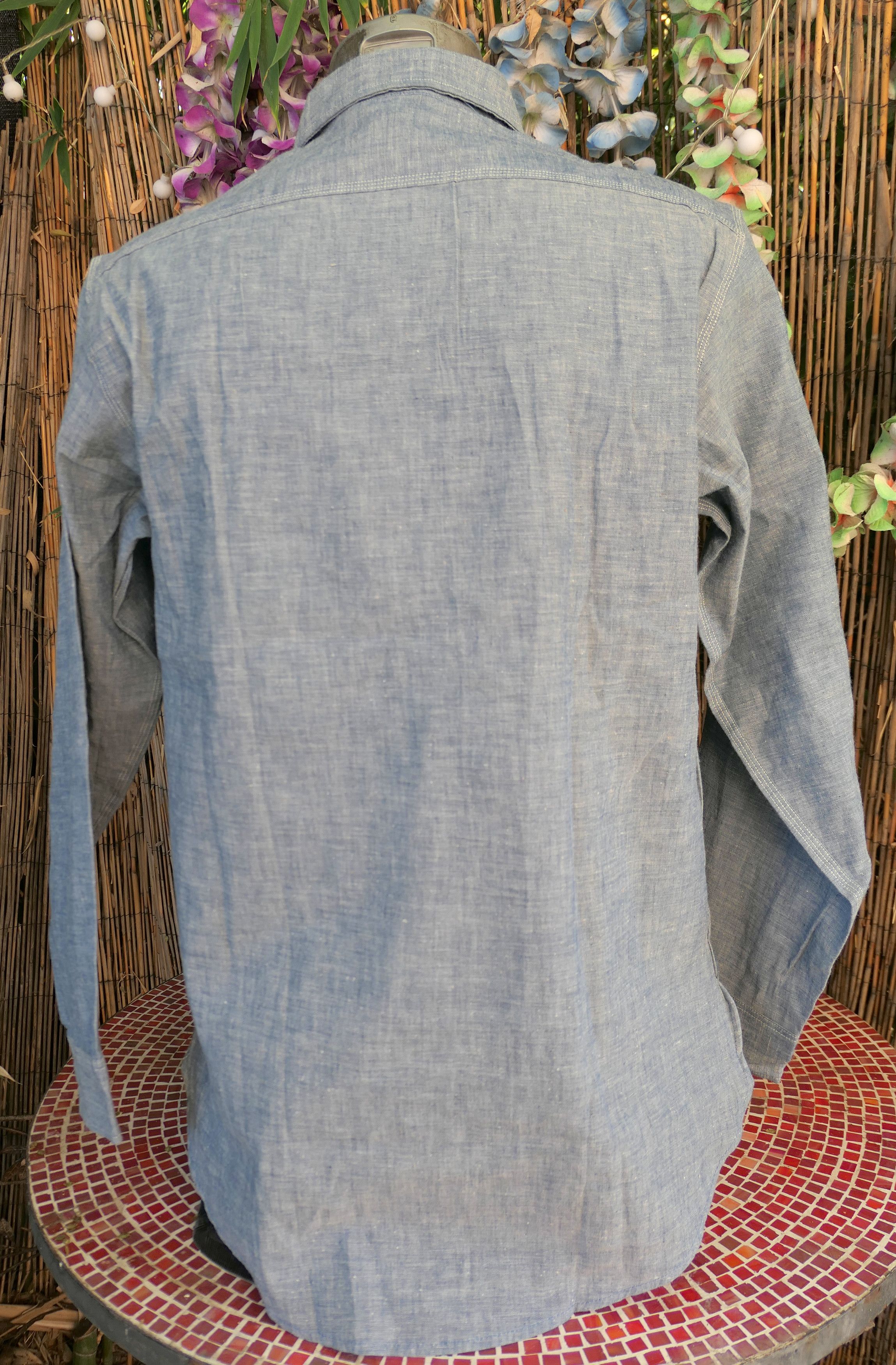 Vintage Vintage Penneys Big Mac Sanforized Chambray Work Shirt M Size US M / EU 48-50 / 2 - 3 Thumbnail