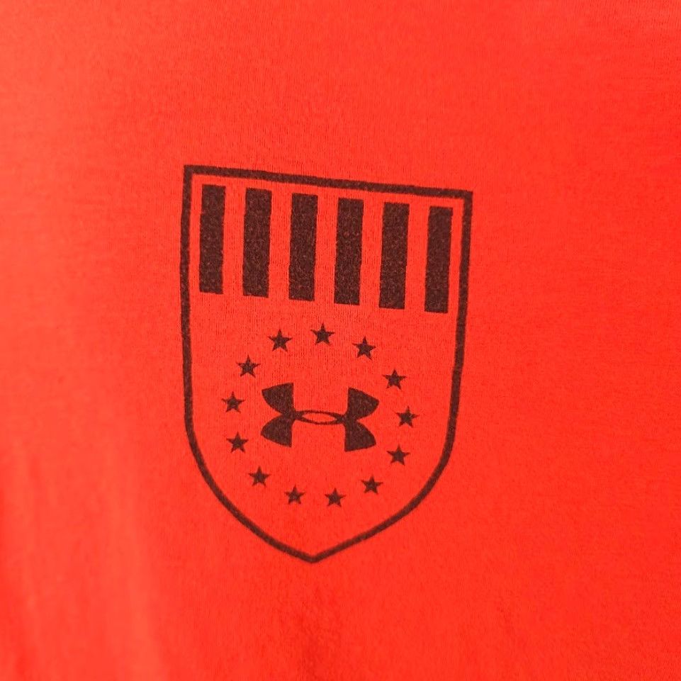 Under Armour Under Armour Freedom Eagle T Shirt Mens XL Orange United States Of America Shirt Mens XL Orange Patriotism Size US XL / EU 56 / 4 - 3 Thumbnail