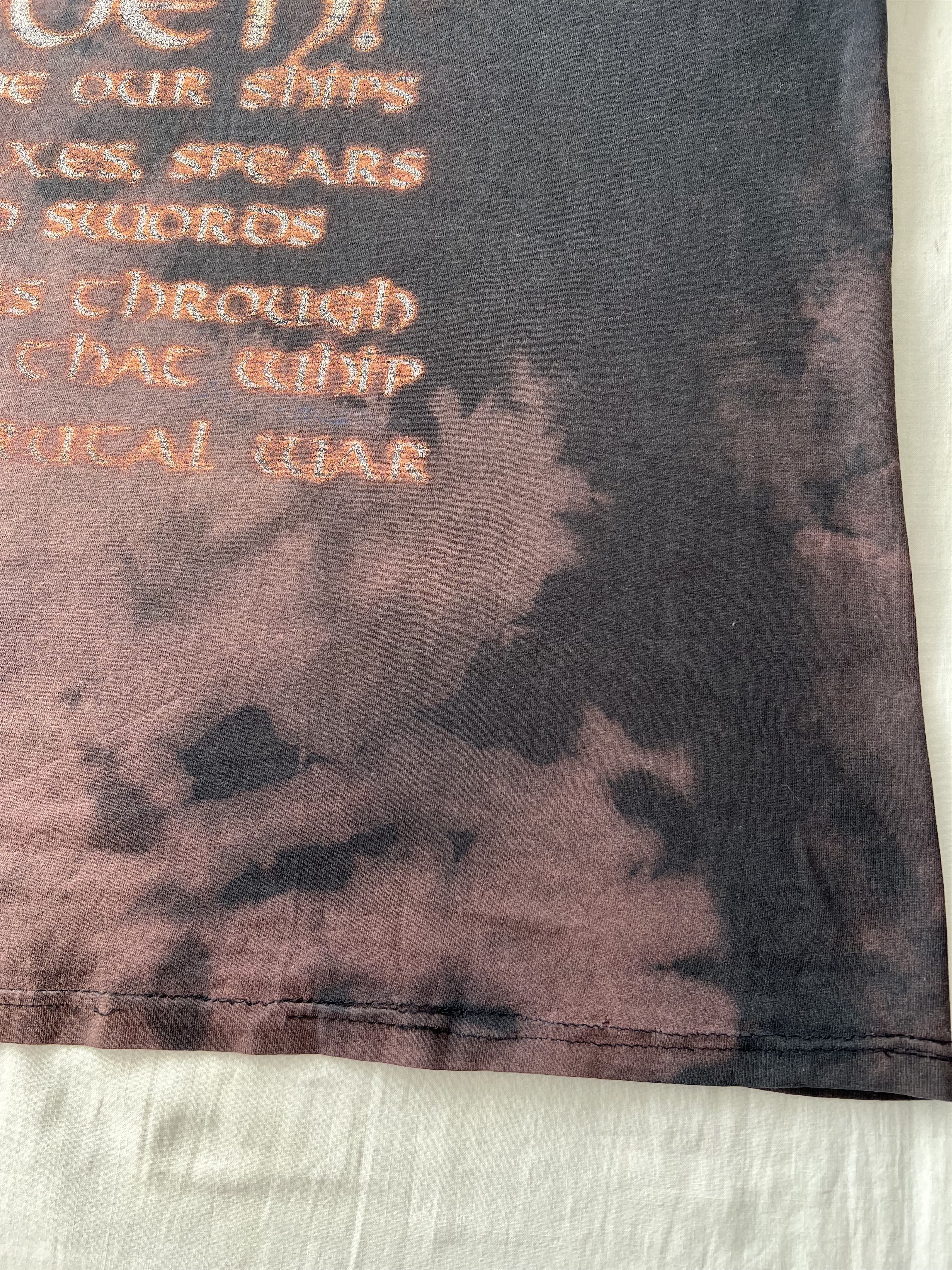 Band Tees Vintage 2000s Amon Amarth Metal Band Bleach Tie Dye T-shirt Size US XL / EU 56 / 4 - 17 Thumbnail