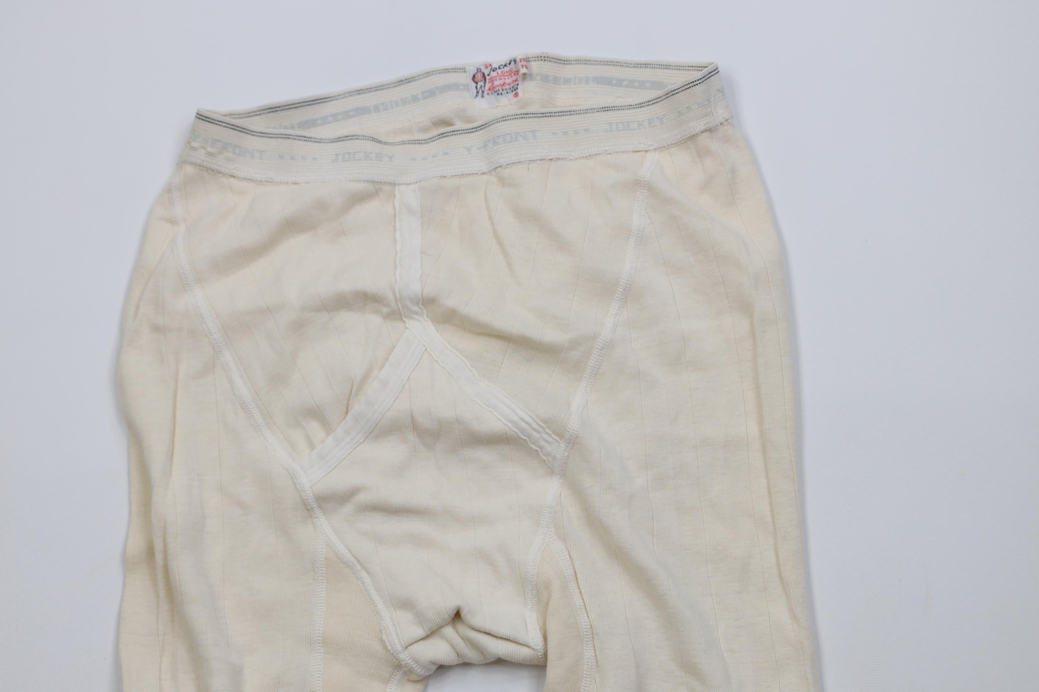 Jockey Vintage 40s Jockey Long Coopers Front Thermal Knit Pants USA Size US 34 / EU 50 - 2 Thumbnail