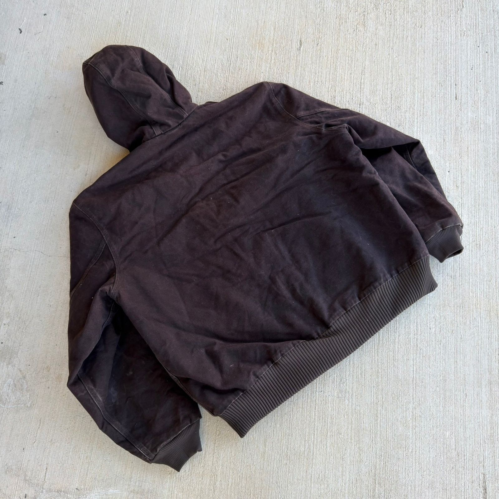 Carhartt × Vintage Carhartt J130 DKB brown hooded work wear jacket Size US XL / EU 56 / 4 - 6 Thumbnail