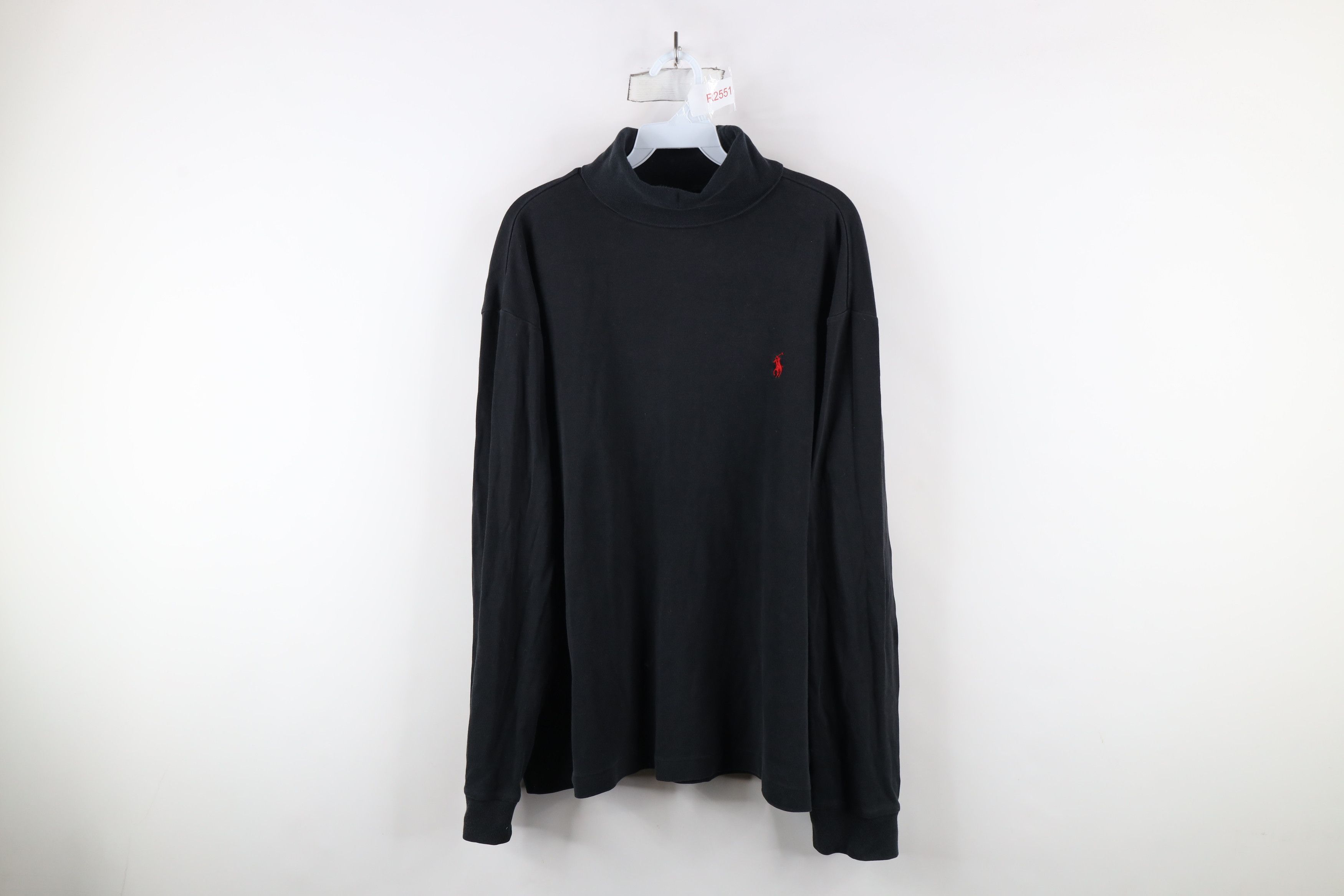 Ralph Lauren × Vintage Vintage 90s Ralph Lauren Heavyweight Turtleneck T-Shirt Size US XL / EU 56 / 4 - 1 Thumbnail
