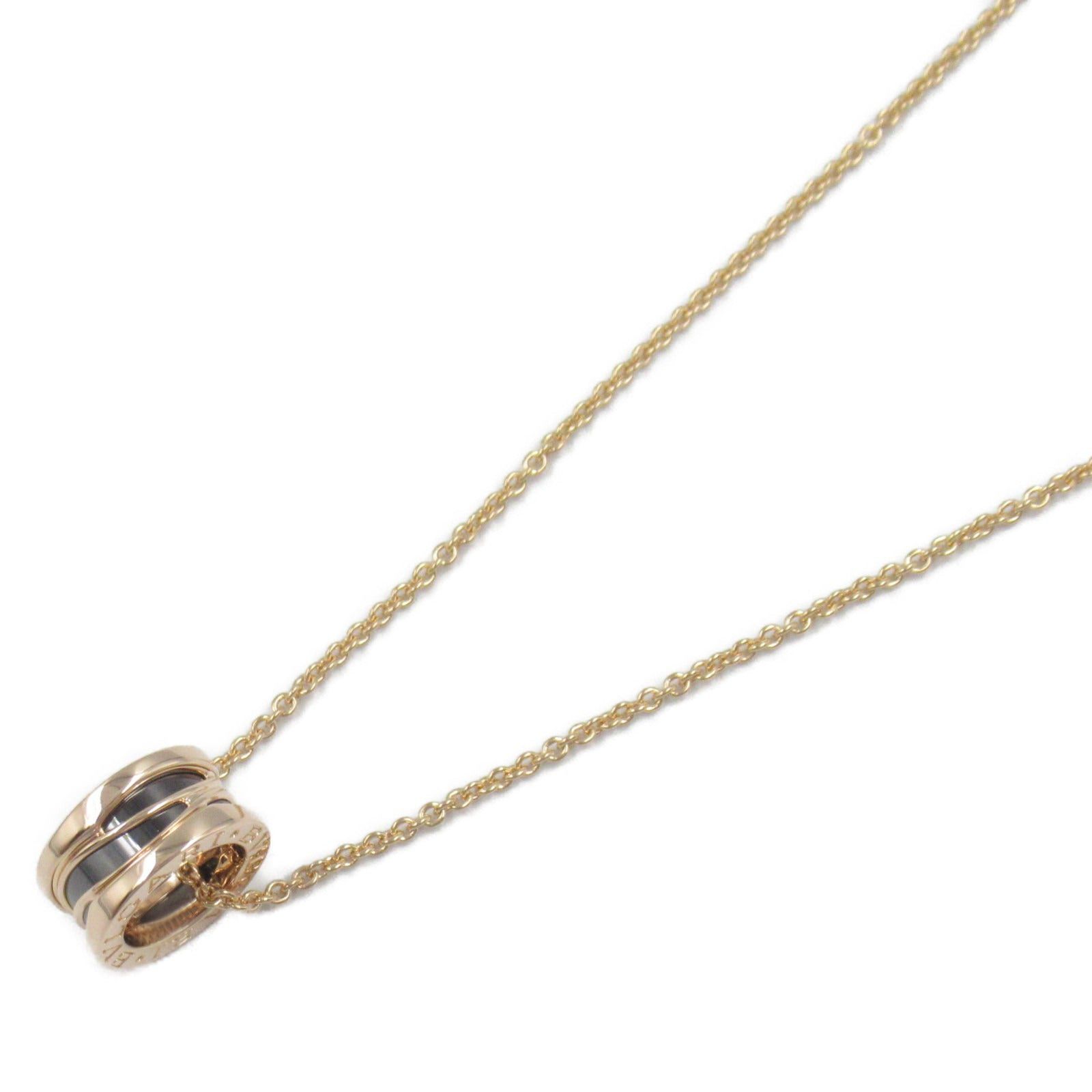 Bvlgari Bvlgari B Zero One Design Legend Necklace Ceramic K18Pg (Pink Gold) Black Gold Size ONE SIZE - 1 Thumbnail
