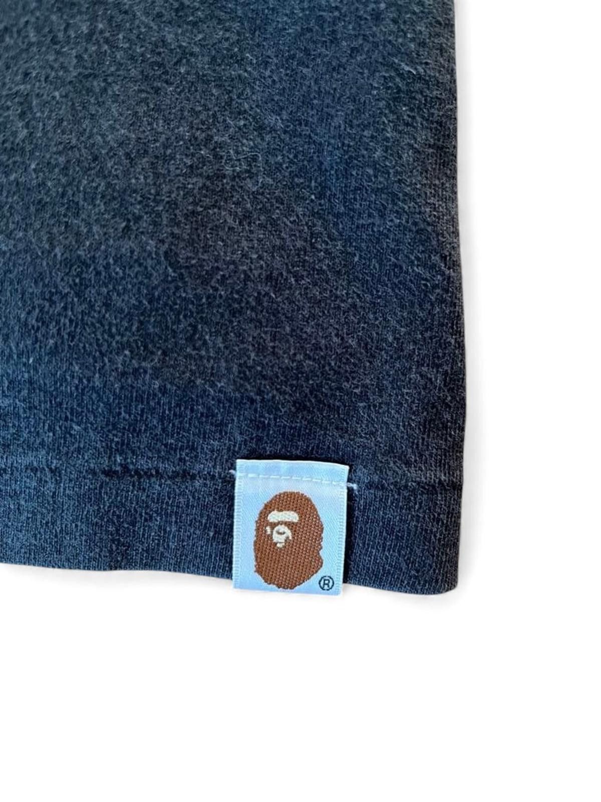Bape - M Black Shirt Blue Logo