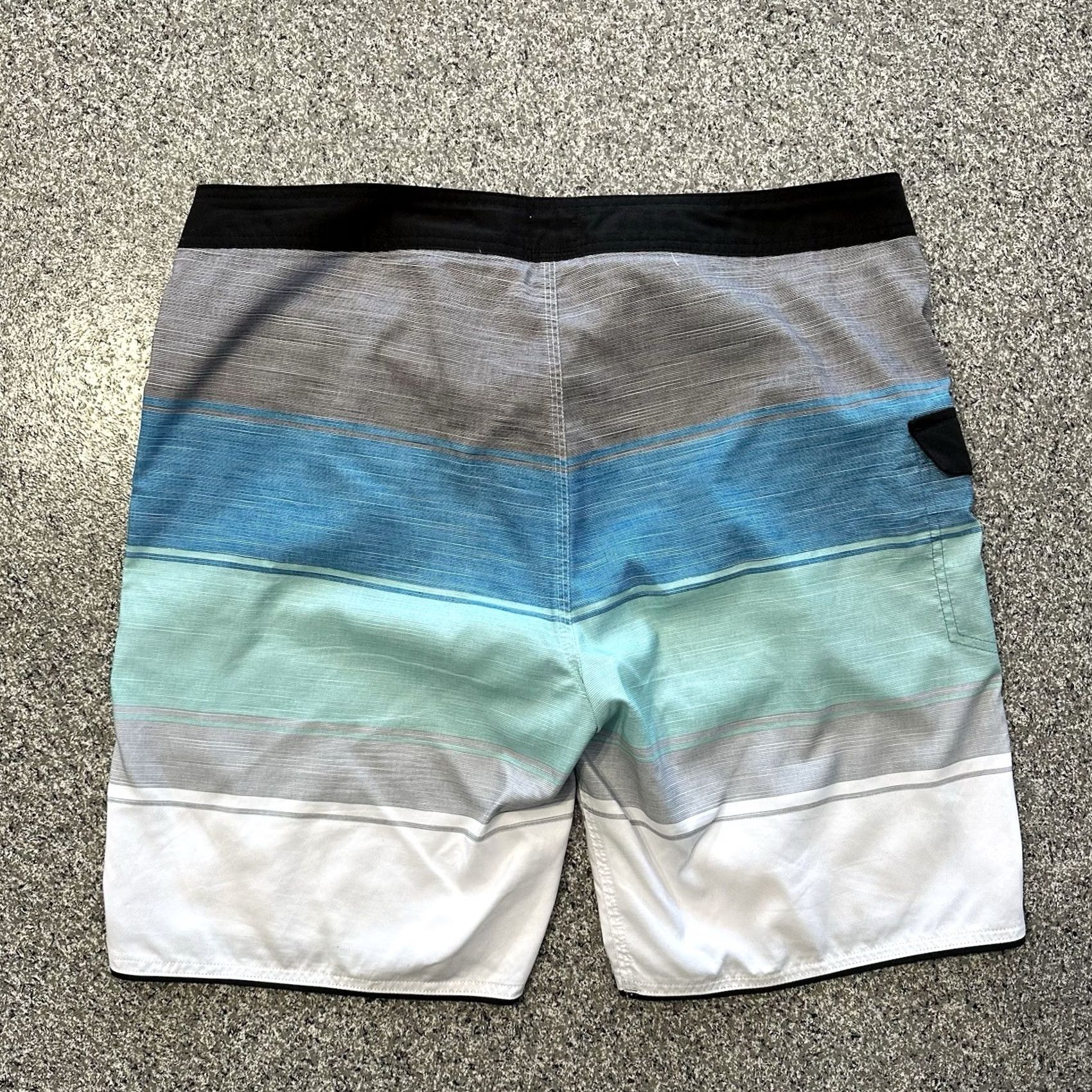 Rip Curl Rip Curl Board Shorts Mens 36 Colorblock Striped Swim Trunks Blue Size US 36 / EU 52 - 4 Thumbnail
