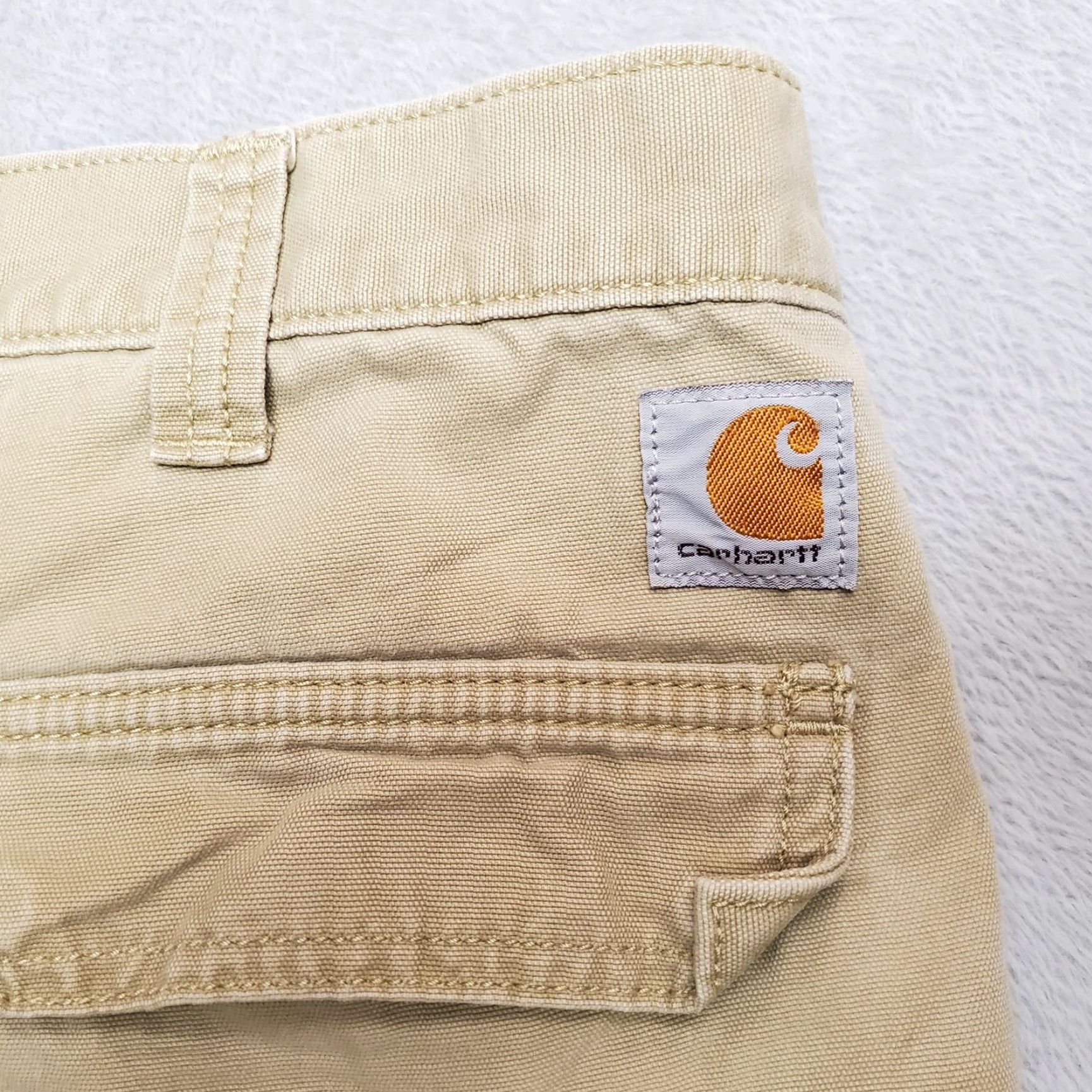 Carhartt VINTAGE Carhartt Shorts Mens 40 Khaki Cargo Relaxed Front Flat Utility Workwear Size US 40 / EU 56 - 5 Thumbnail