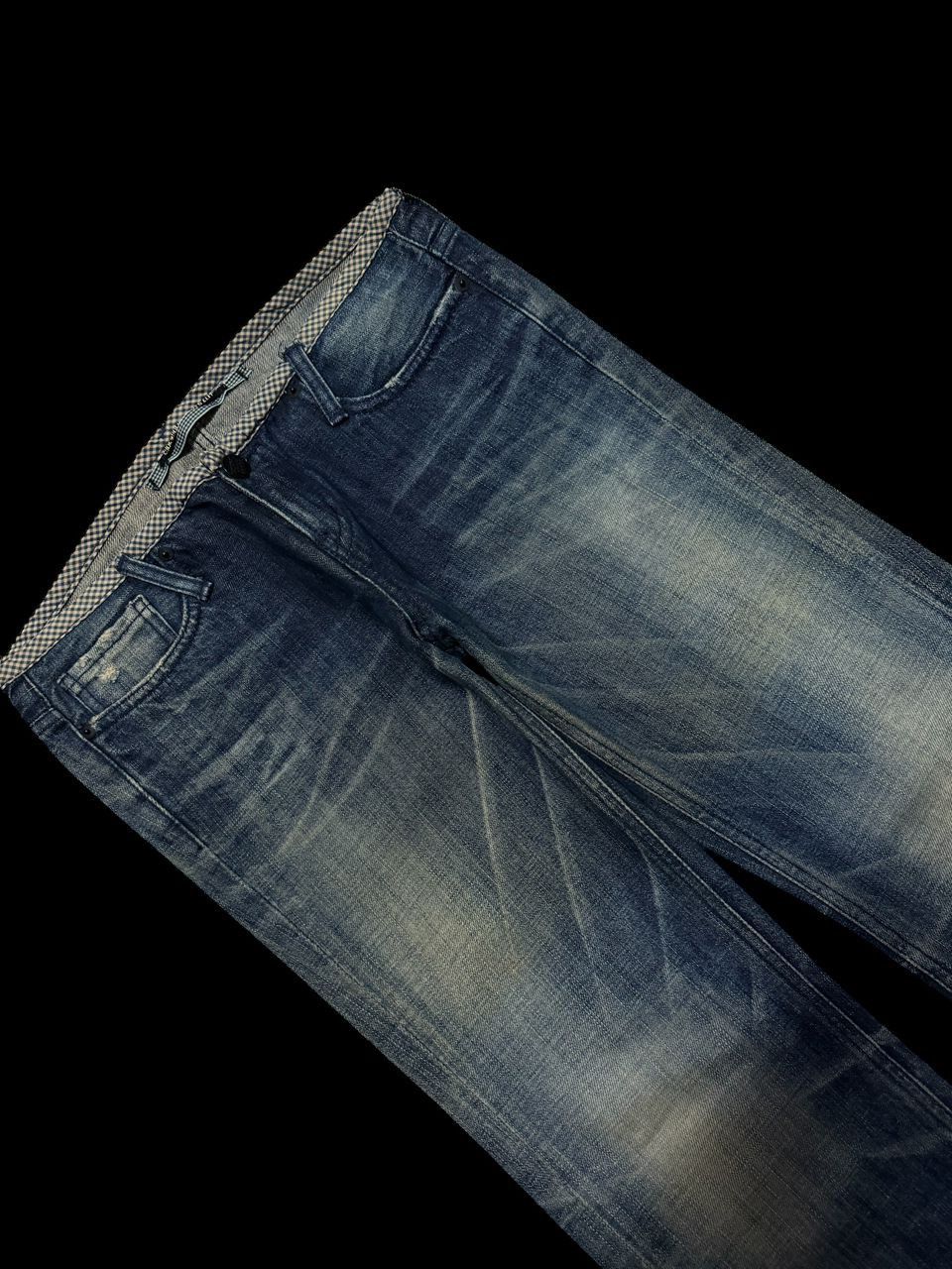 Tornado Mart FLARED Vintage Japanese Whisker Mudwash Distressing Denim Size US 30 / EU 46 - 6 Thumbnail