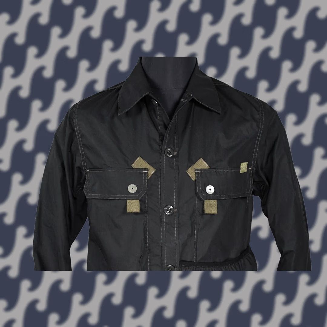 G-Star G-Star Raw Utility Poplin Indoor Jacket Black M Overshirt Pocket Jacket Mens Size US M / EU 48-50 / 2 - 1 Thumbnail