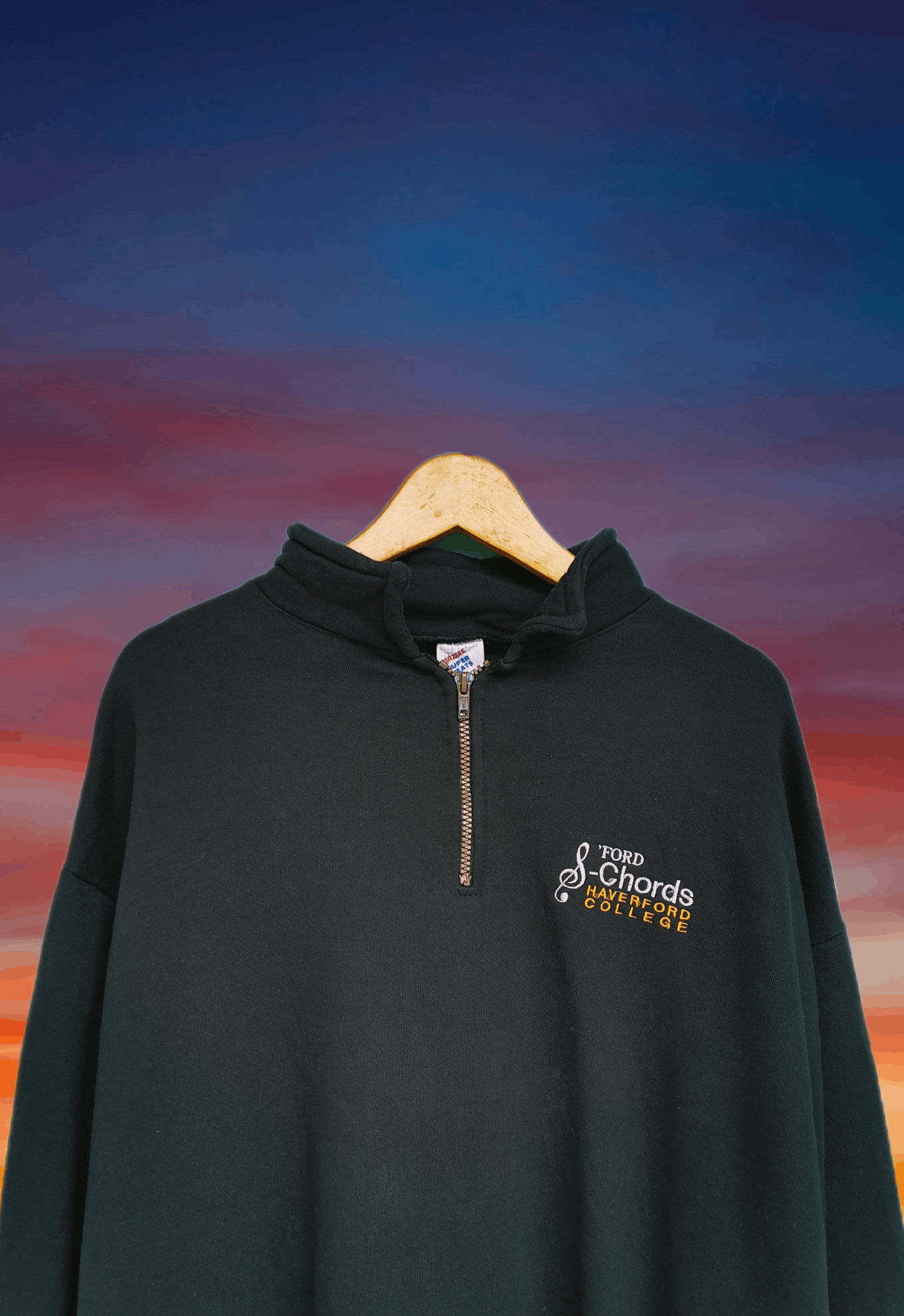Jerzees × Vintage Vintage 90s haverford college ford chords JERZEES Halfzip Size US XL / EU 56 / 4 - 3 Thumbnail