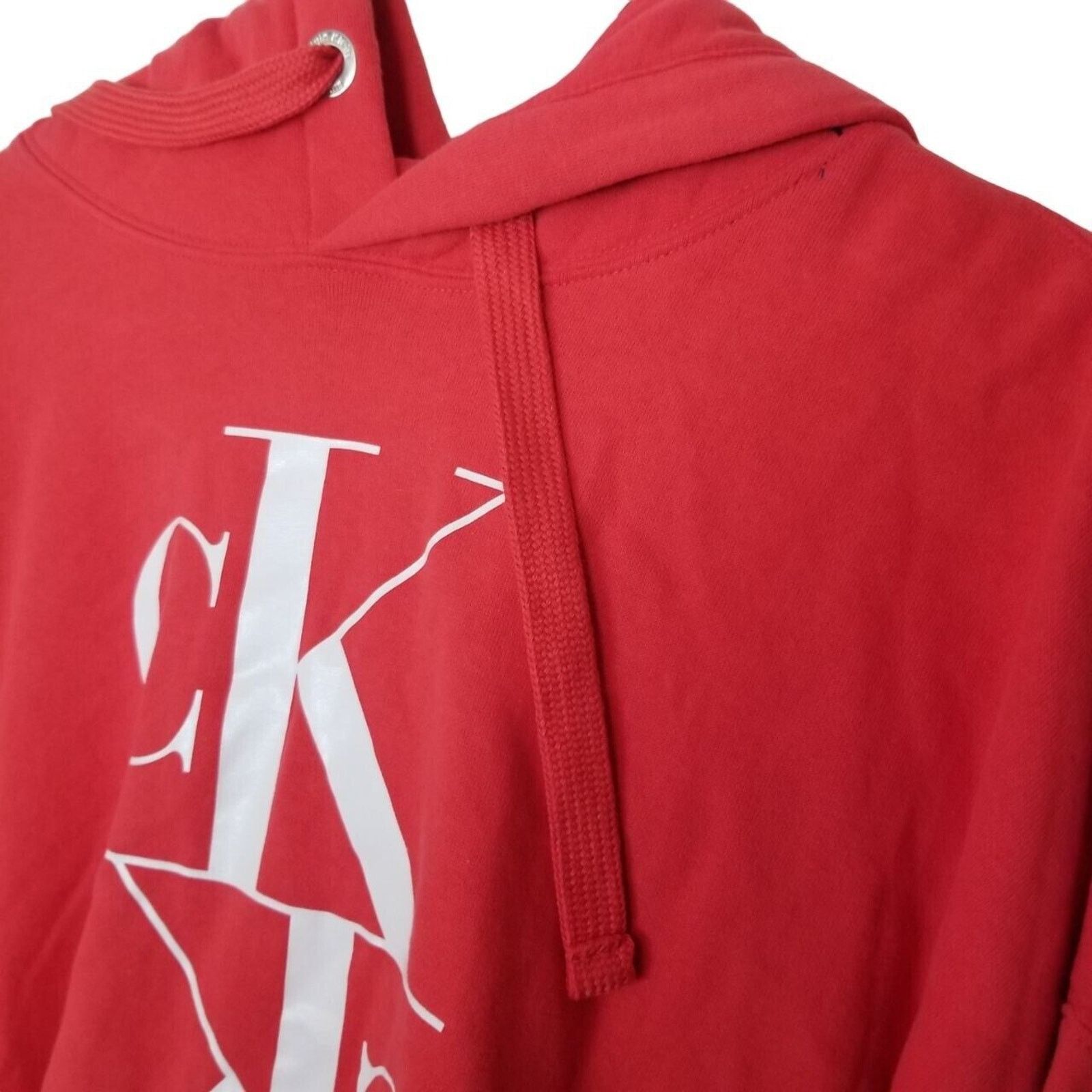 Calvin Klein Calvin Klein Womens Cropped Hoodie Sweatshirt Sz M Coral Size M / US 6-8 / IT 42-44 - 5 Thumbnail