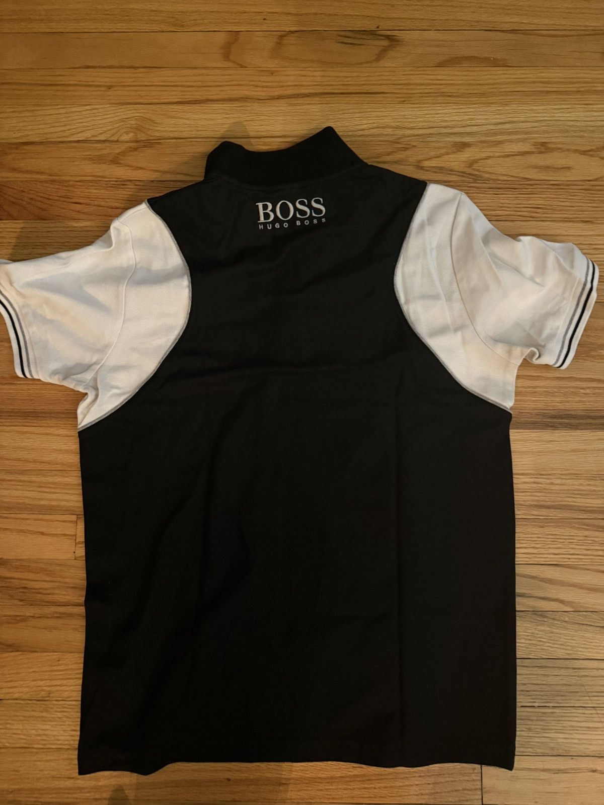 Hugo Boss Hugo Boss Green Label Half-Zip Polo Shirt Black/White Size US M / EU 48-50 / 2 - 3 Thumbnail