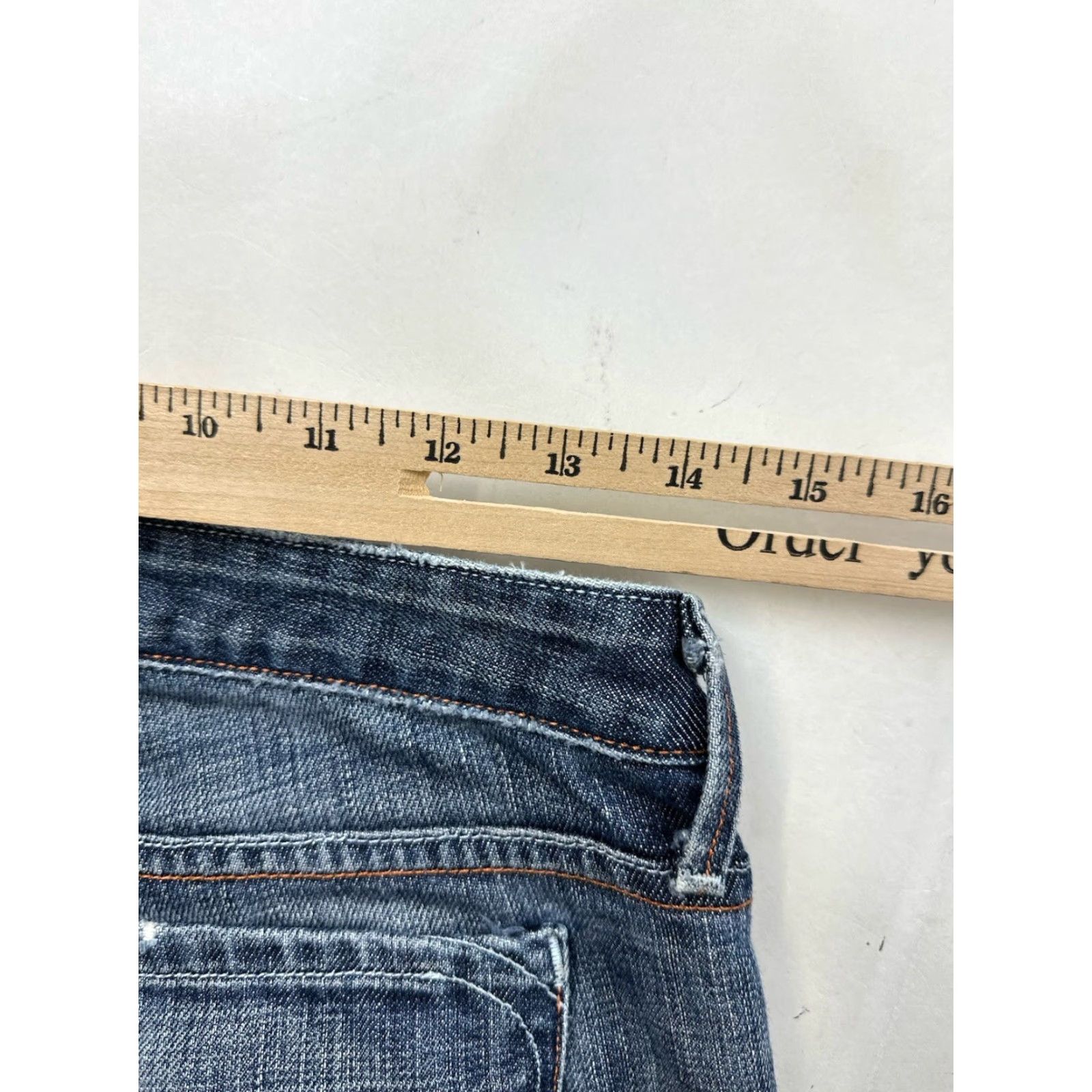 VINTAGE Earnest Sewn Jeans Women’s 27 Bootcut Denim USA Hefner 06 31 Inseam Blue