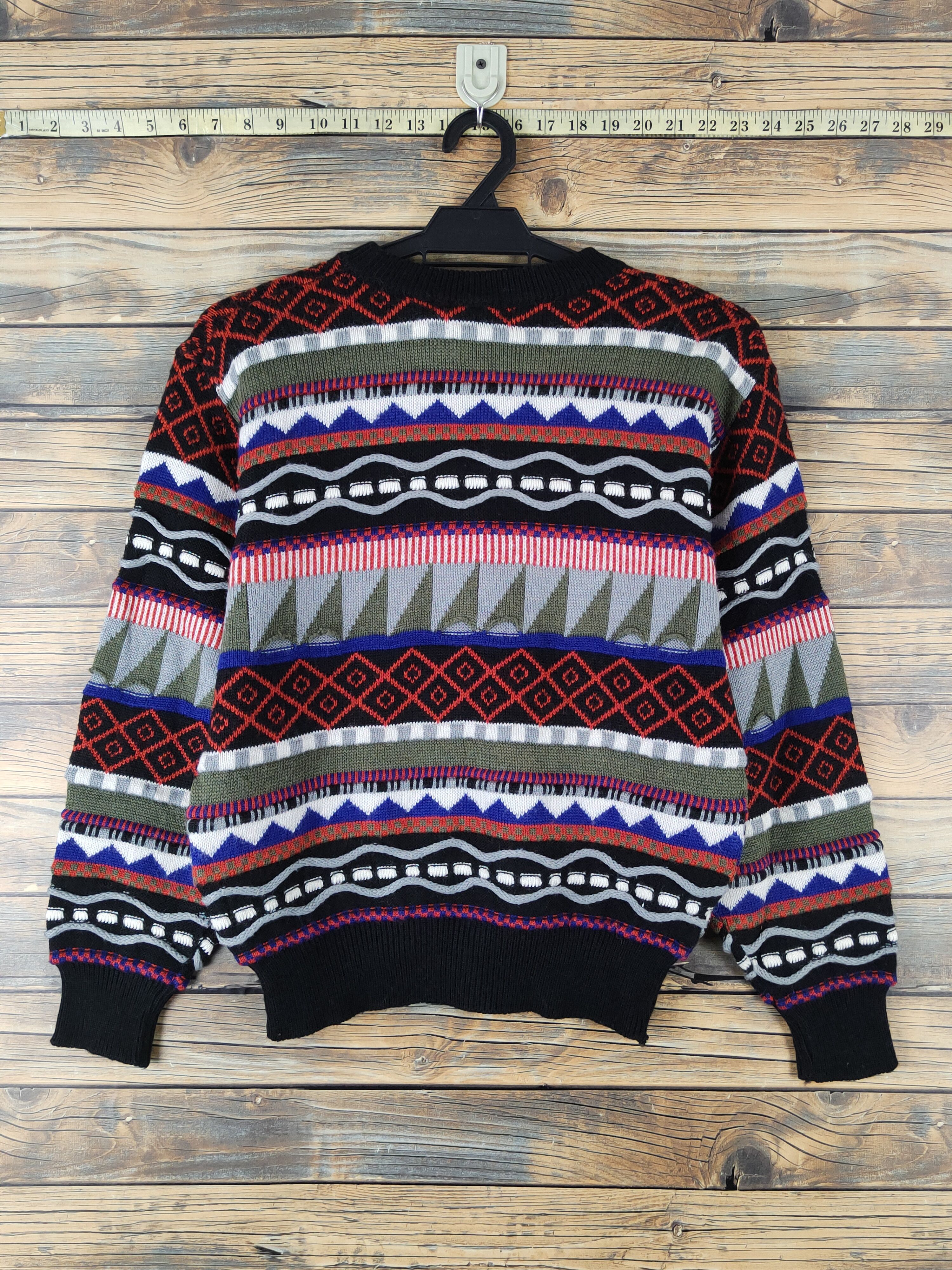 Homespun Knitwear Marron Field Black Red Knitwear Sweatshirts#W1541 Size US S / EU 44-46 / 1 - 7 Thumbnail