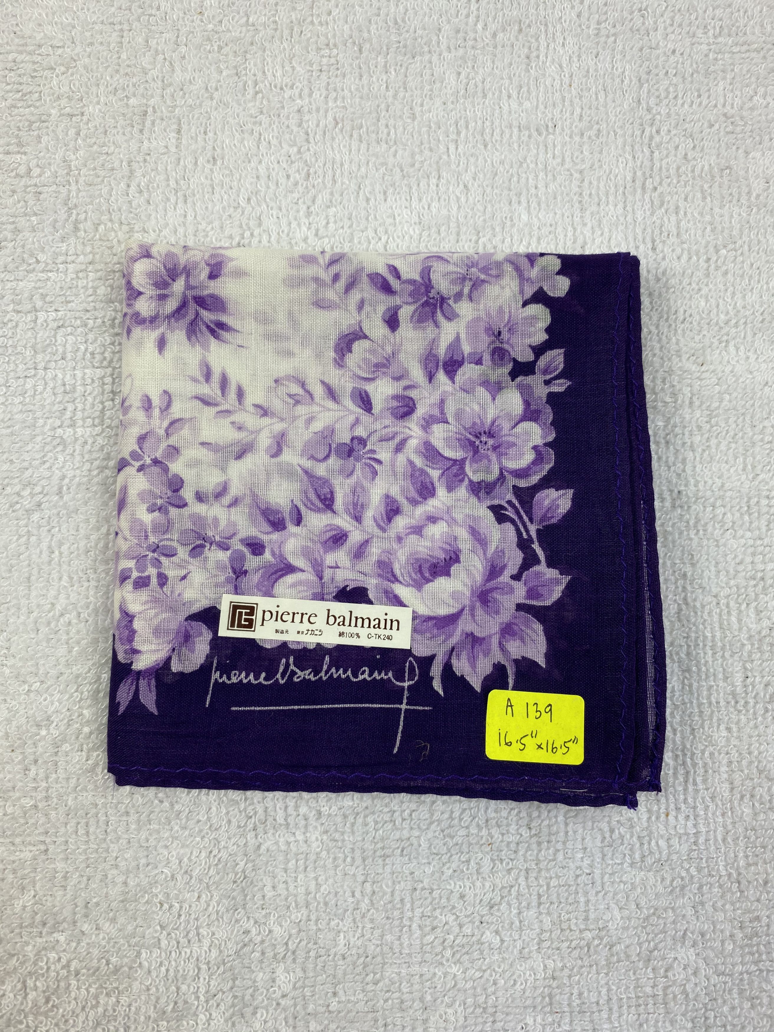 Pierre Balmain × Vintage Vintage Pierre Balmain Handkerchief / Bandana / Neckerchief Size ONE SIZE - 6 Thumbnail