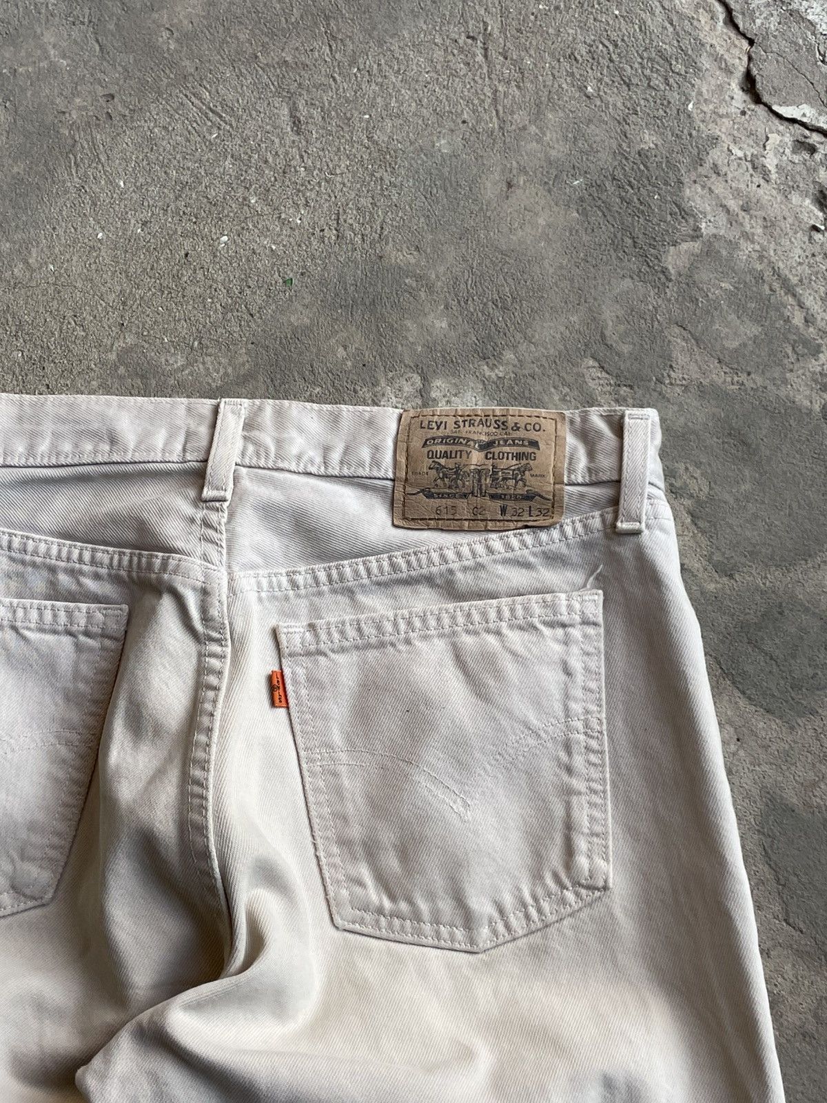 Levi's Levis 615 Orange Tab Vintage USA 90s y2k Washed Denim Jeans Size US 32 / EU 48 - 8 Thumbnail