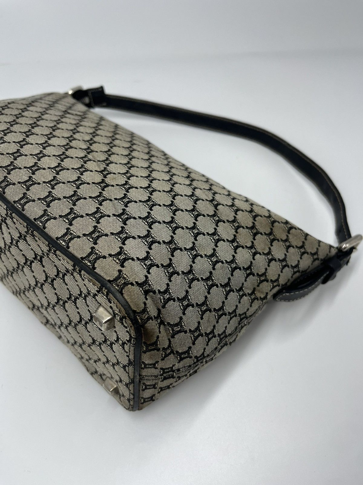 Celine AUTHENTIC CELINE MONOGRAM CANVAS HOBO SHOULDER BAG Size ONE SIZE - 8 Thumbnail