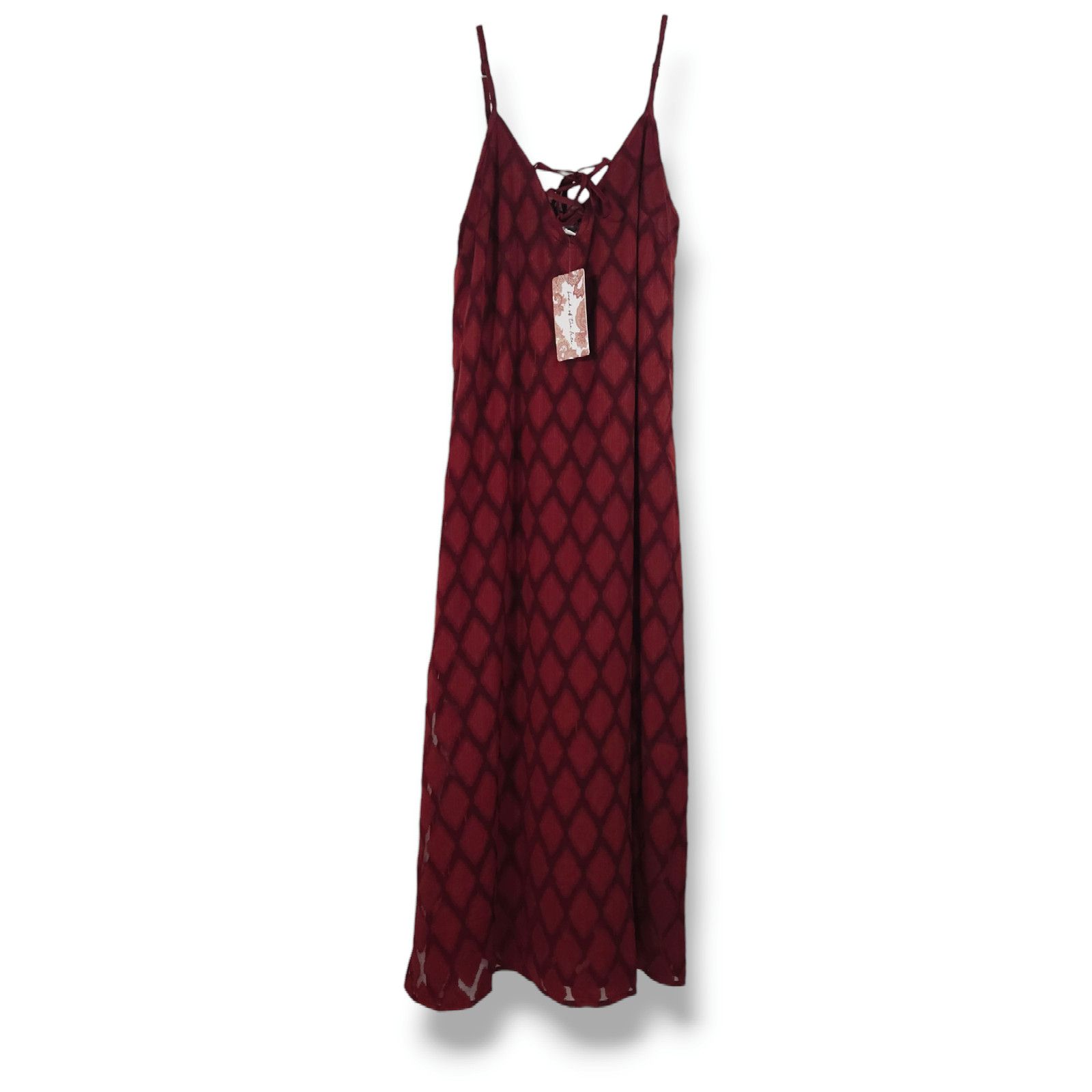 Other NWT B.O.G. Band of the Free Lila Midi Dress Sz. XS Merlot Size XS / US 0-2 / IT 36-38 - 3 Thumbnail