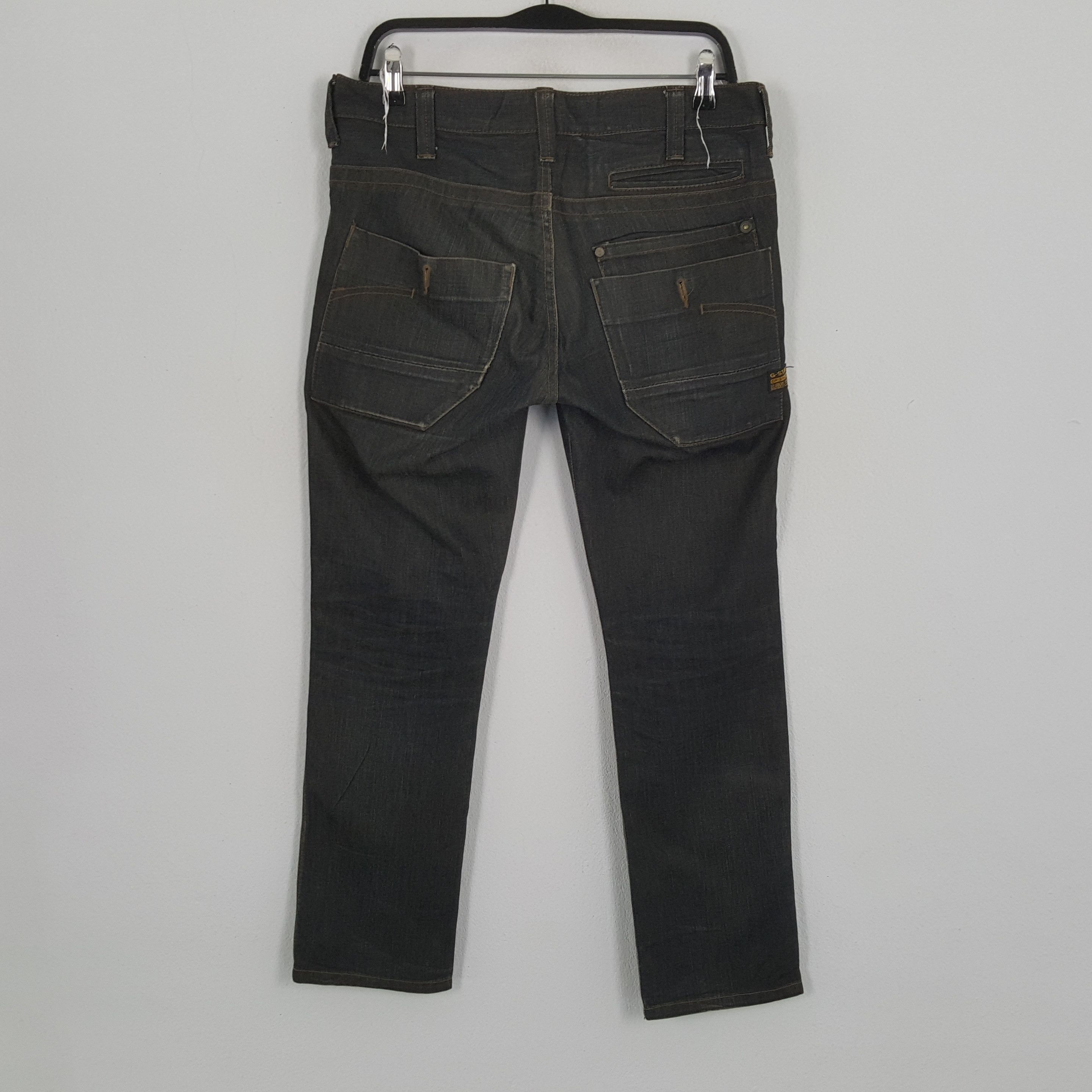 G-Star × Vintage G-STAR RAW Rare Design Fashion Style Jeans Size US 32 / EU 48 - 4 Thumbnail