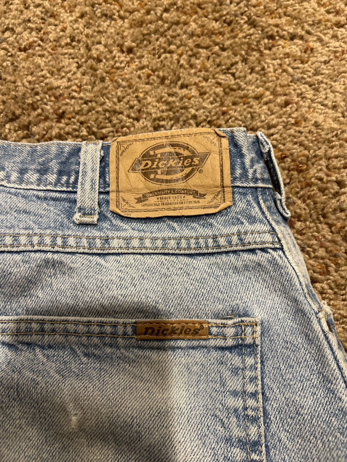 Vintage Vintage Dickies Crazy Distressed Repaired Carpenter Jeans Size US 34 / EU 50 - 10 Thumbnail