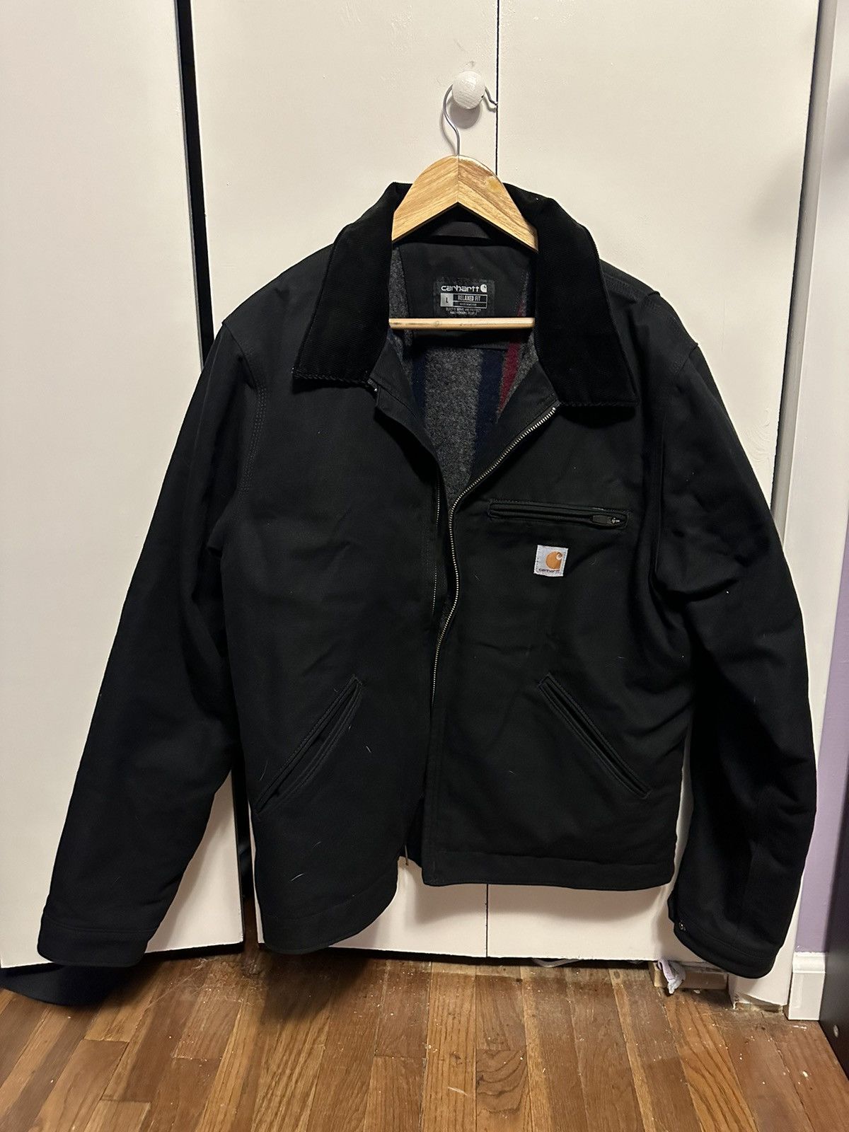 Vintage Carhartt Faded Black Detroit Jacket