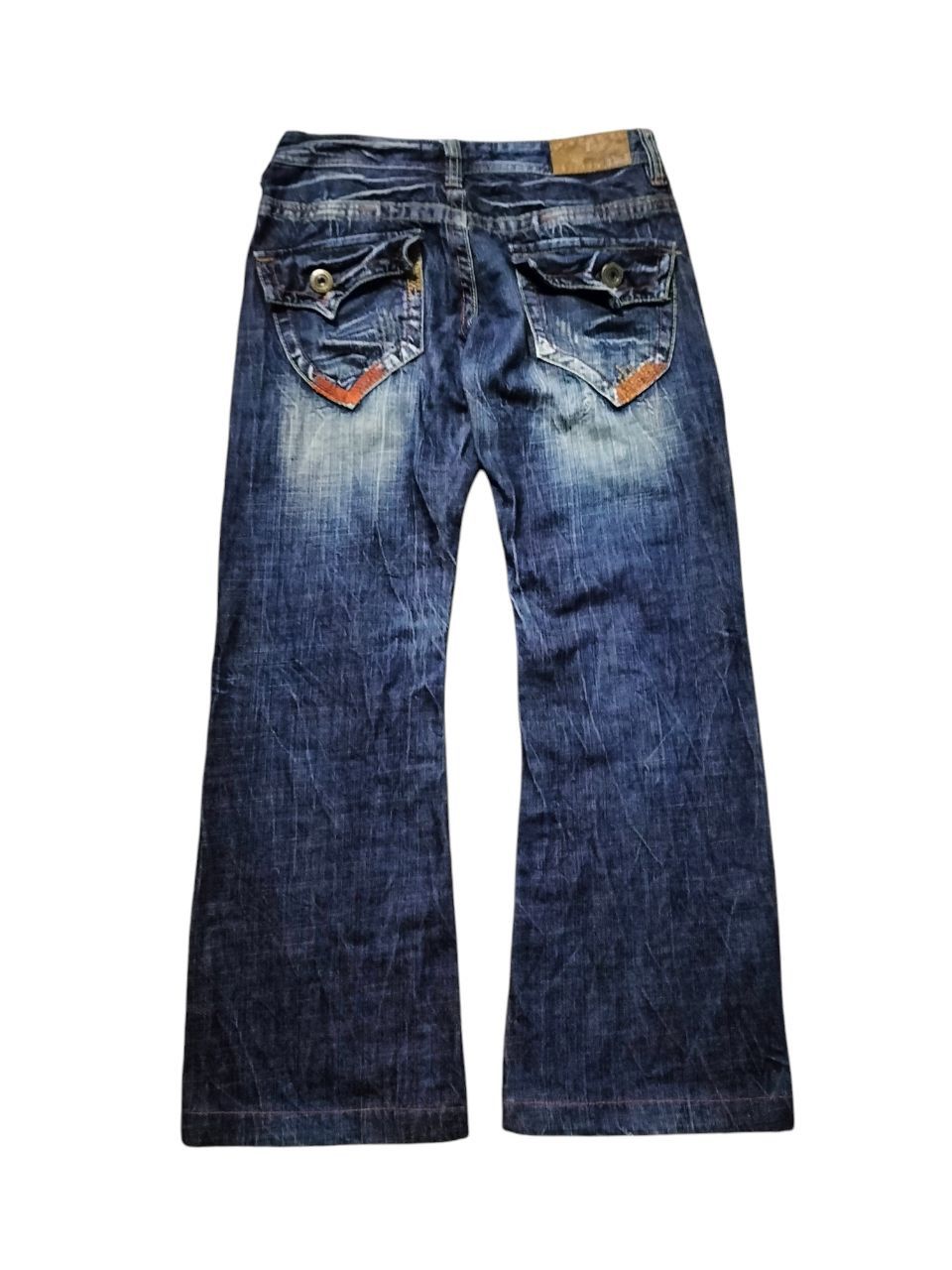 If Six Was Nine FLARE LOLITA Rare Faded distressed Jeans Size 28" / US 6 / IT 42 - 2 Thumbnail