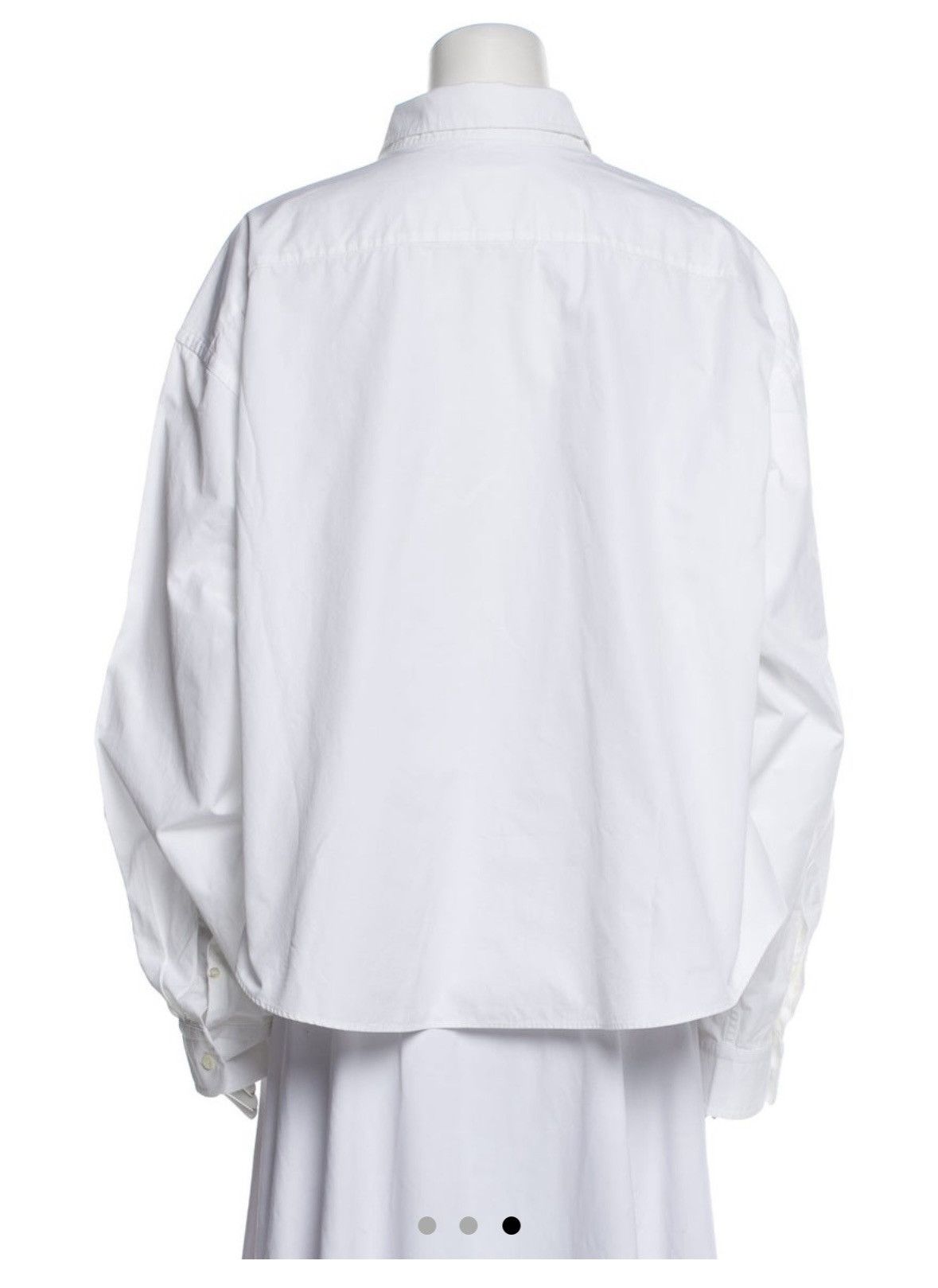 Balenciaga Balenciaga White Button Up Swinger Shirt Size M / US 6-8 / IT 42-44 - 6 Thumbnail
