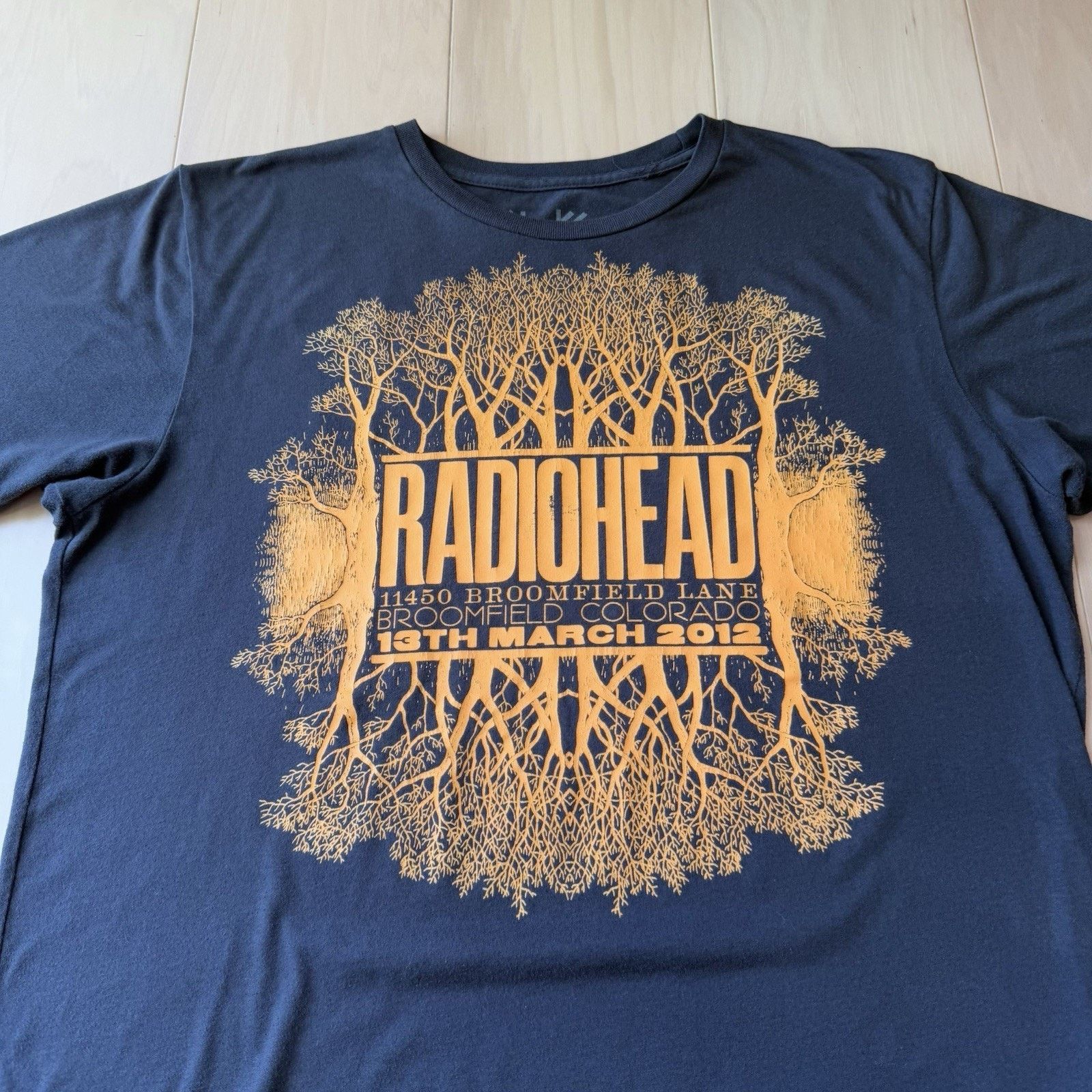 Vintage Radiohead Shirt XL Gray Waste Clothing Rock Music 2012 Tour Size US XL / EU 56 / 4 - 3 Thumbnail