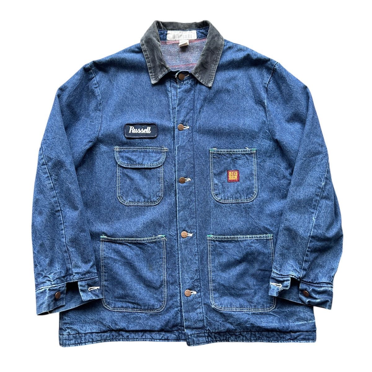 Vintage 🔥 Vintage Big Ben Blanket Denim Chore Jacket Size US L / EU 52-54 / 3 - 1 Thumbnail