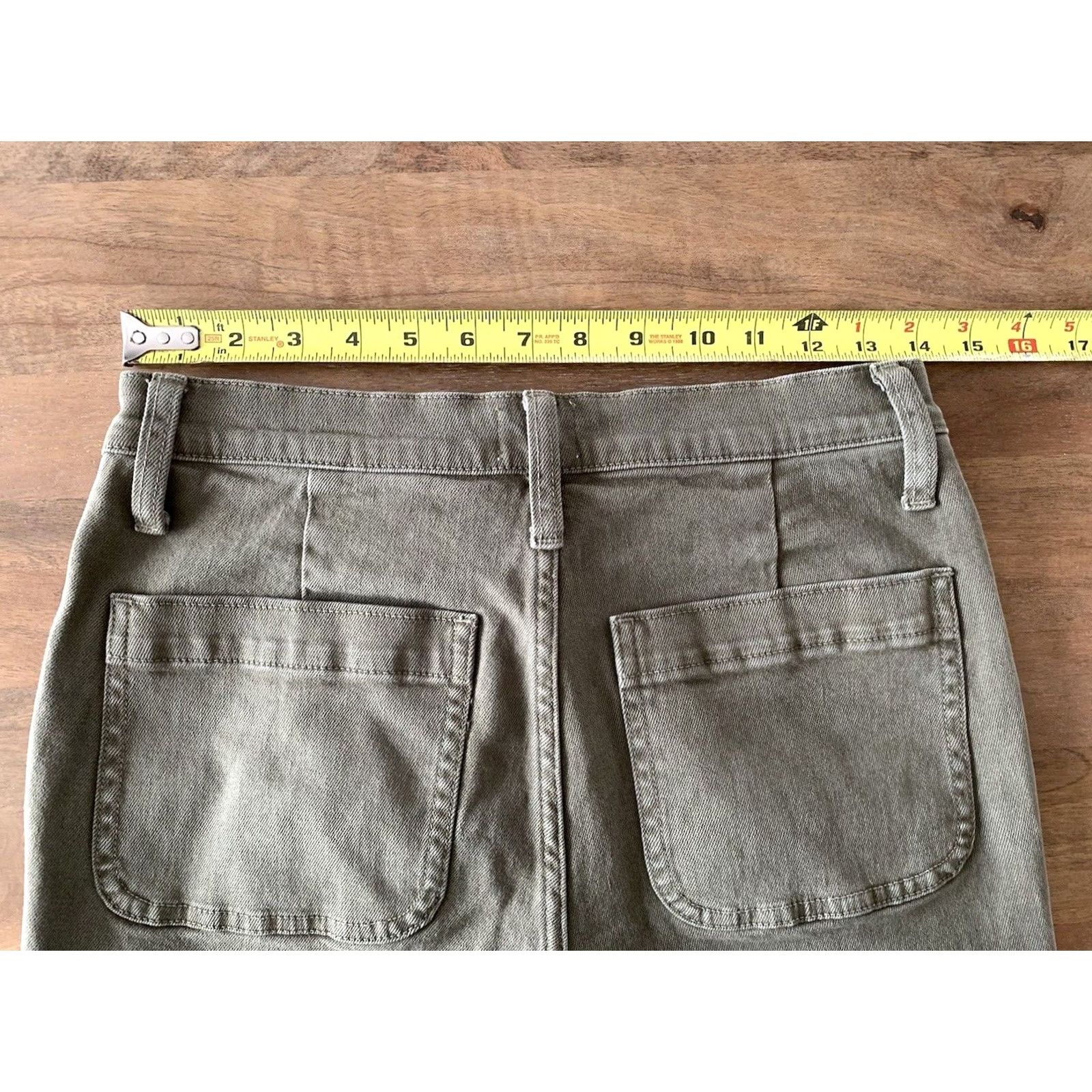 J.Crew J.CREW Jeans Women's 5-Pocket Denim Straight Leg Crop High Rise Green 27x25 Inseam 25 Jeans Pants High Rise Green Denim" Size 27" / US 4 / IT 40 - 6 Thumbnail