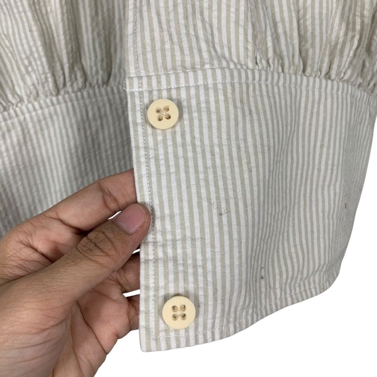 Armani ARMANI JEANS Women's Striped Crop Jacket #2267-C100 Size L / US 10 / IT 46 - 15 Thumbnail