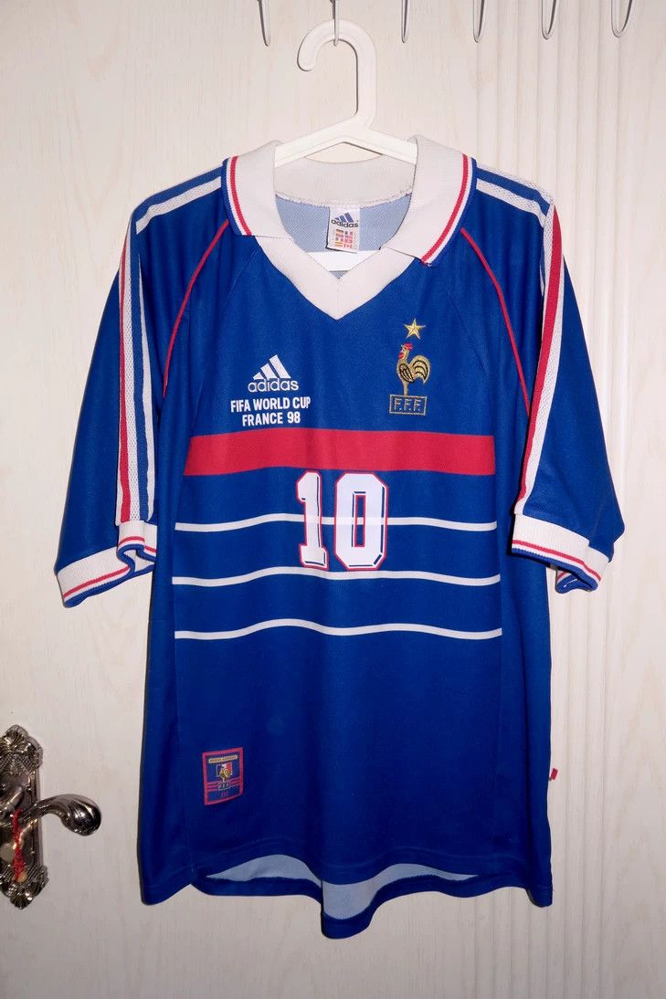 1998 France #10 Zidane Jersey Home