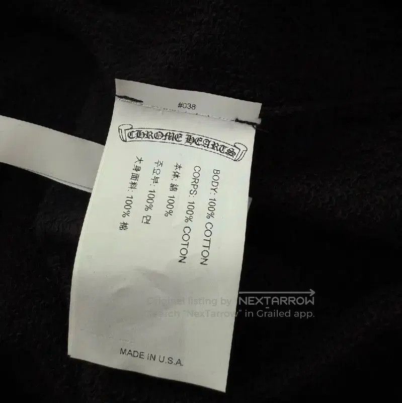 Chrome Hearts Chrome Hearts Black Cotton Logo Winter Pants . Size 23" - 5 Thumbnail