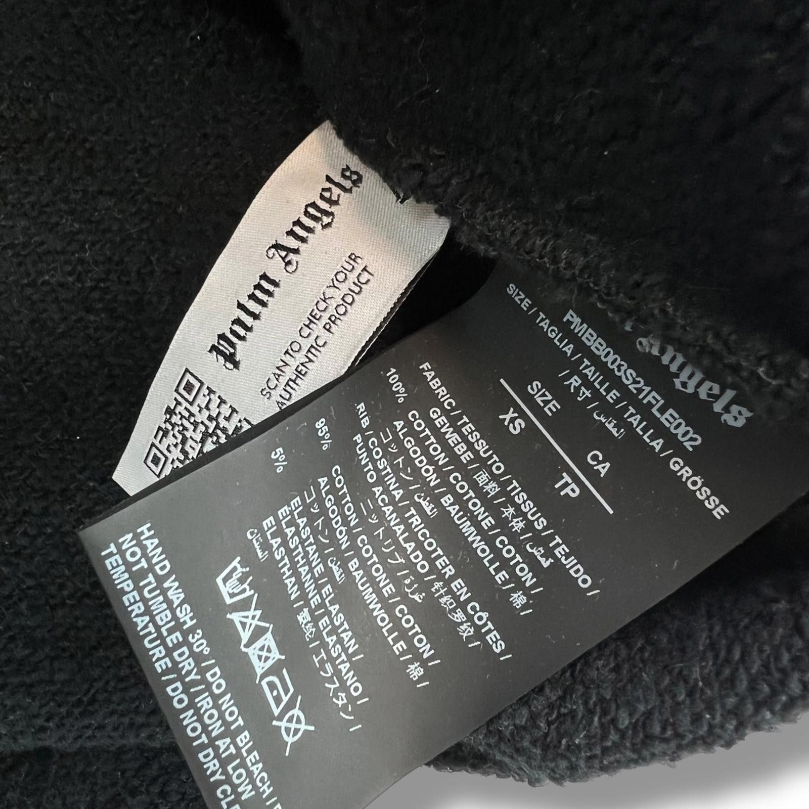 Palm Angels Palm Angels Black Spray Logo Pullover Hoodie Size US XS / EU 42 / 0 - 4 Thumbnail