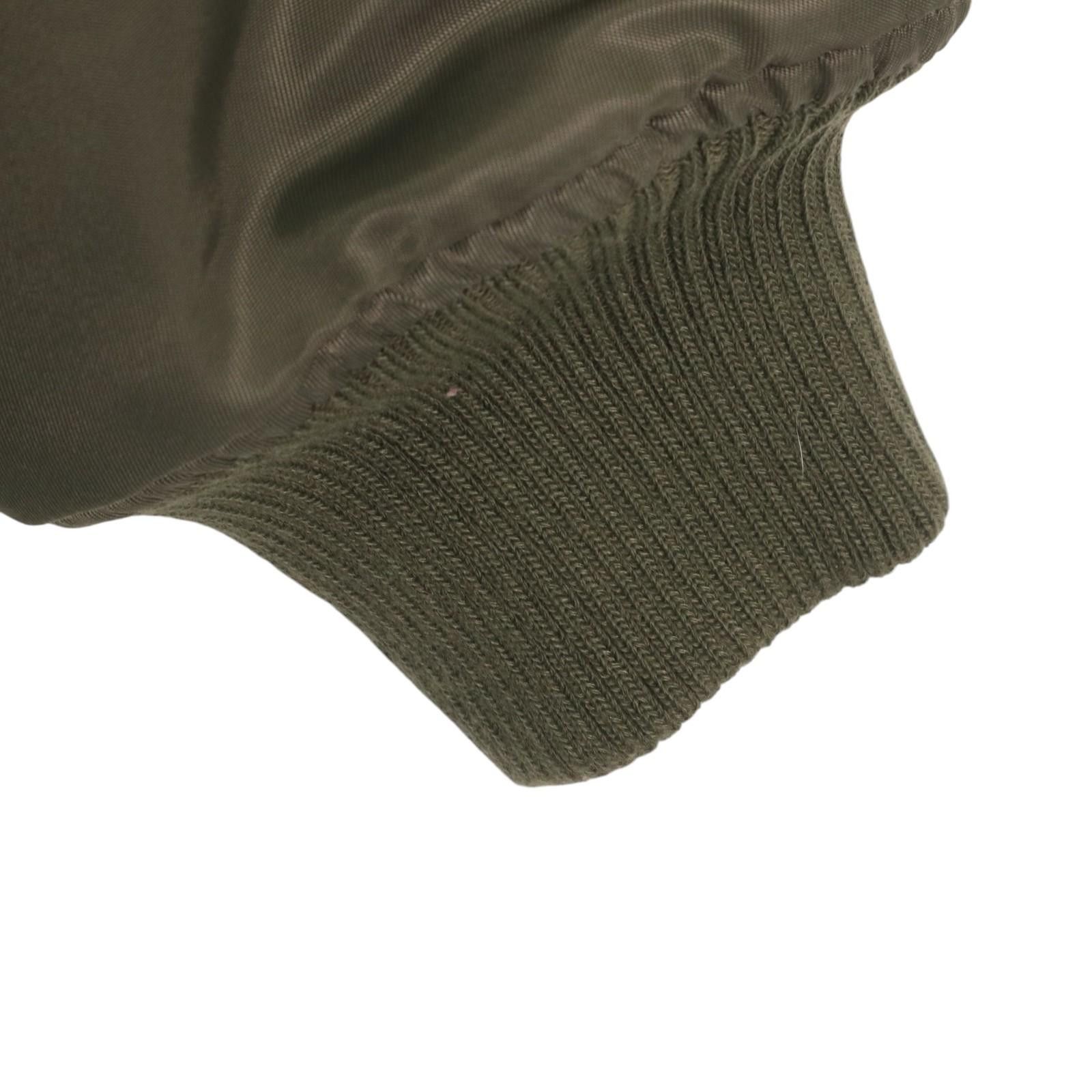 Number (N)ine NUMBER NINE LOGO MA-1 BOMBER JACKET OLIVE Size US M / EU 48-50 / 2 - 3 Thumbnail