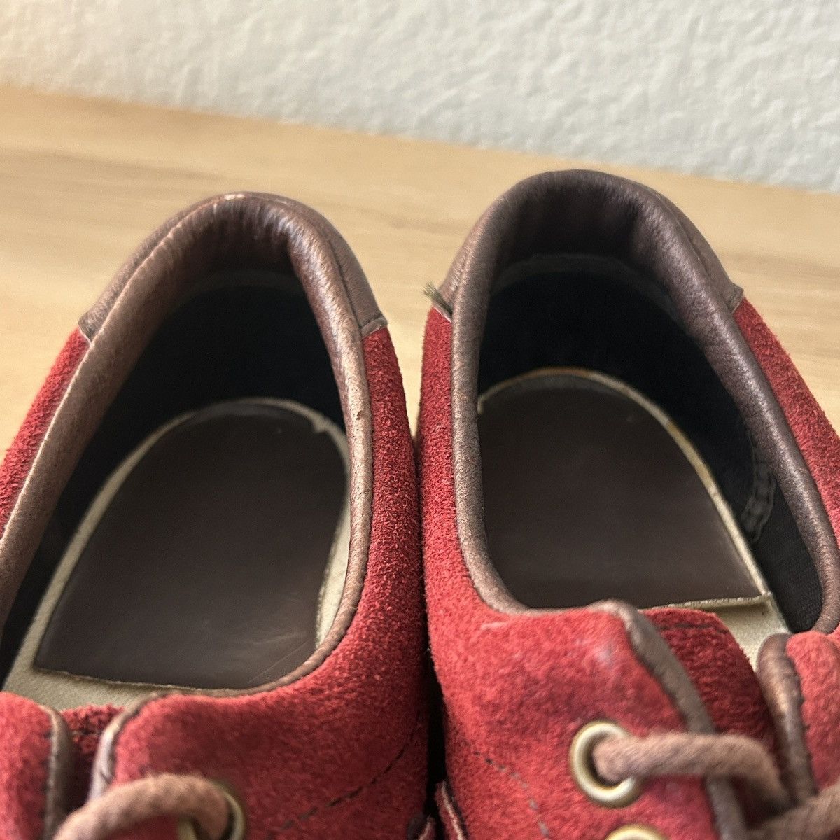 Vans Vintage Vans Burgundy Suede Era Sneaker Made In USA 80s NOS Size US 9 / EU 42 - 8 Thumbnail