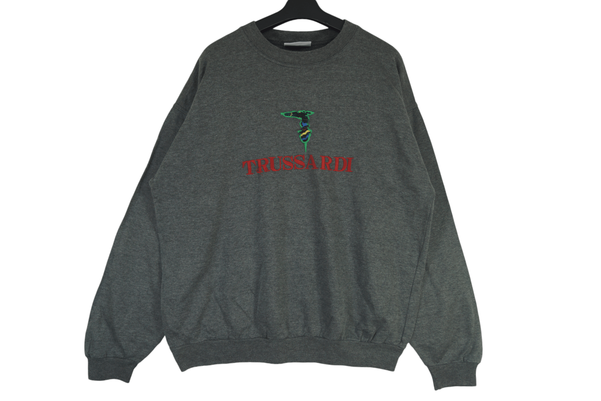 Trussardi × Vintage Trussardi Sweatshirt Spell Out Nice Design Size US L / EU 52-54 / 3 - 1 Thumbnail