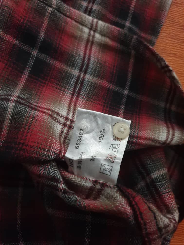 Japanese Brand 💥Bicol Bird checkered red flannel shirt Size US M / EU 48-50 / 2 - 2 Thumbnail