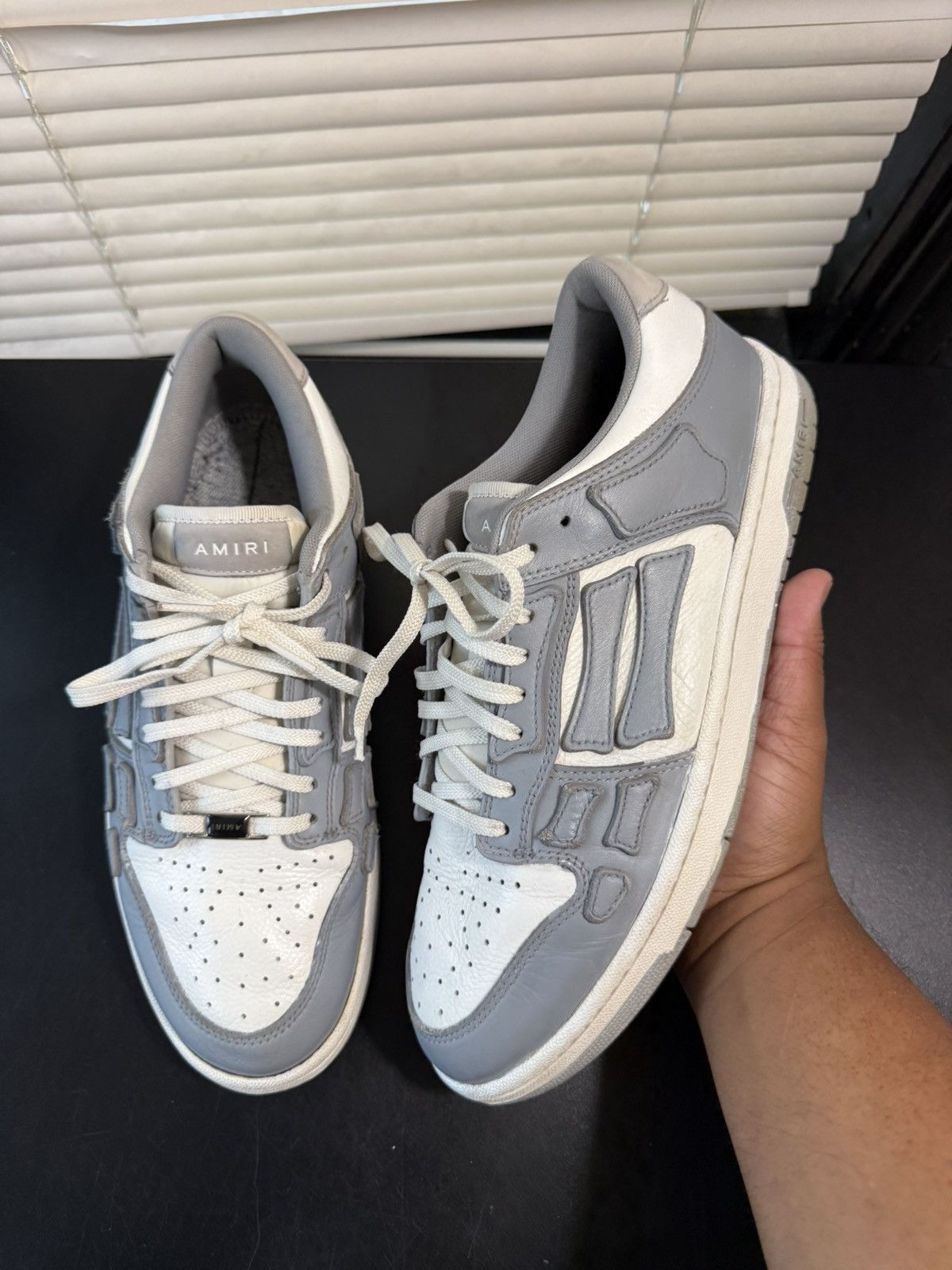 Amiri Amiri Skeleton Low Size 11 Grey Size US 11 / EU 44 - 1 Thumbnail