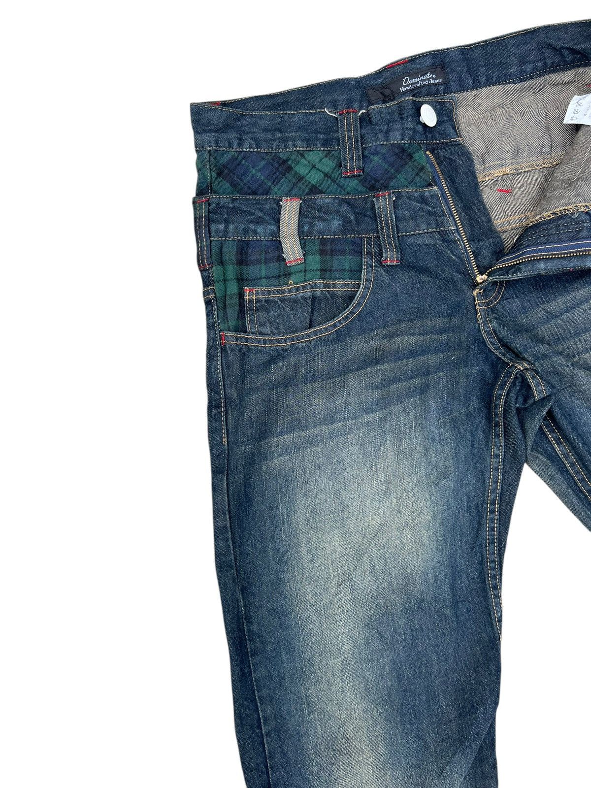 Vintage Mud Wash Denim Double Waist Dominate Handcrafted Jeans Size US 30 / EU 46 - 9 Thumbnail