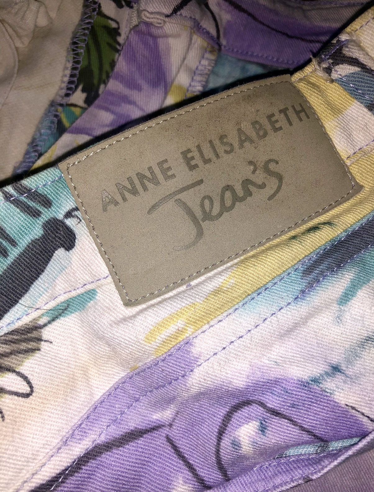 Designer × Japanese Brand × Jean Paul Gaultier ANNE ELISABETH DENIN JEANS FULL PRINT Size 28" / US 6 / IT 42 - 14 Thumbnail