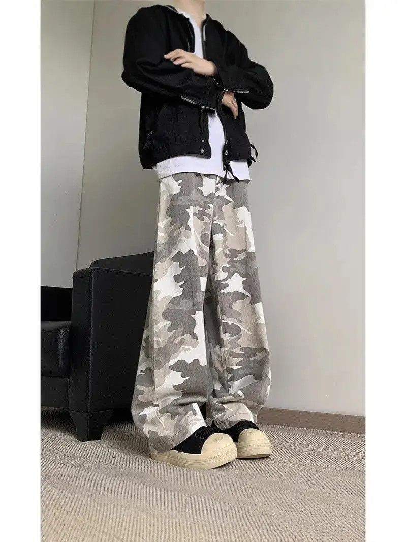 Japanese Brand Retro loose high street camouflage jeans Size US 32 / EU 48 - 3 Thumbnail