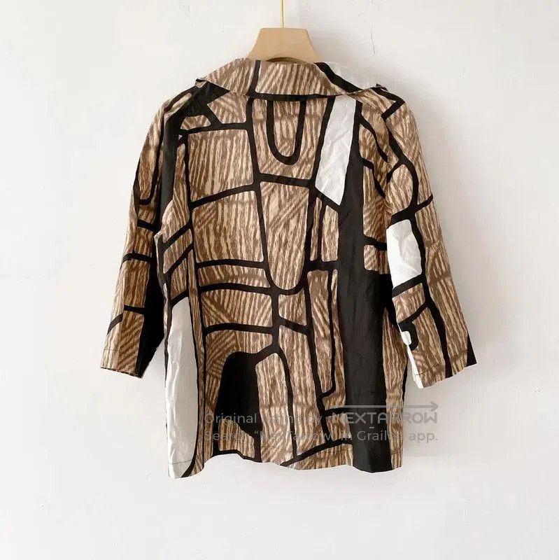 Max Mara MaxMara Summer Color-Blocked Cotton Short Sleeve Shirt . Size M / US 6-8 / IT 42-44 - 1 Thumbnail