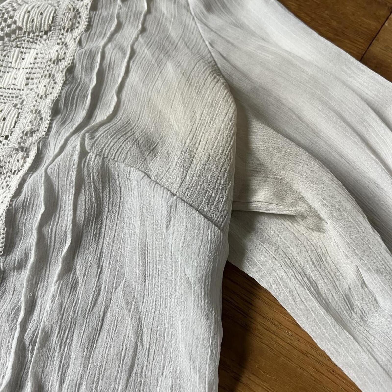 Other White Stag Women's Sheer Blouse Size XL / US 12-14 / IT 48-50 - 7 Thumbnail