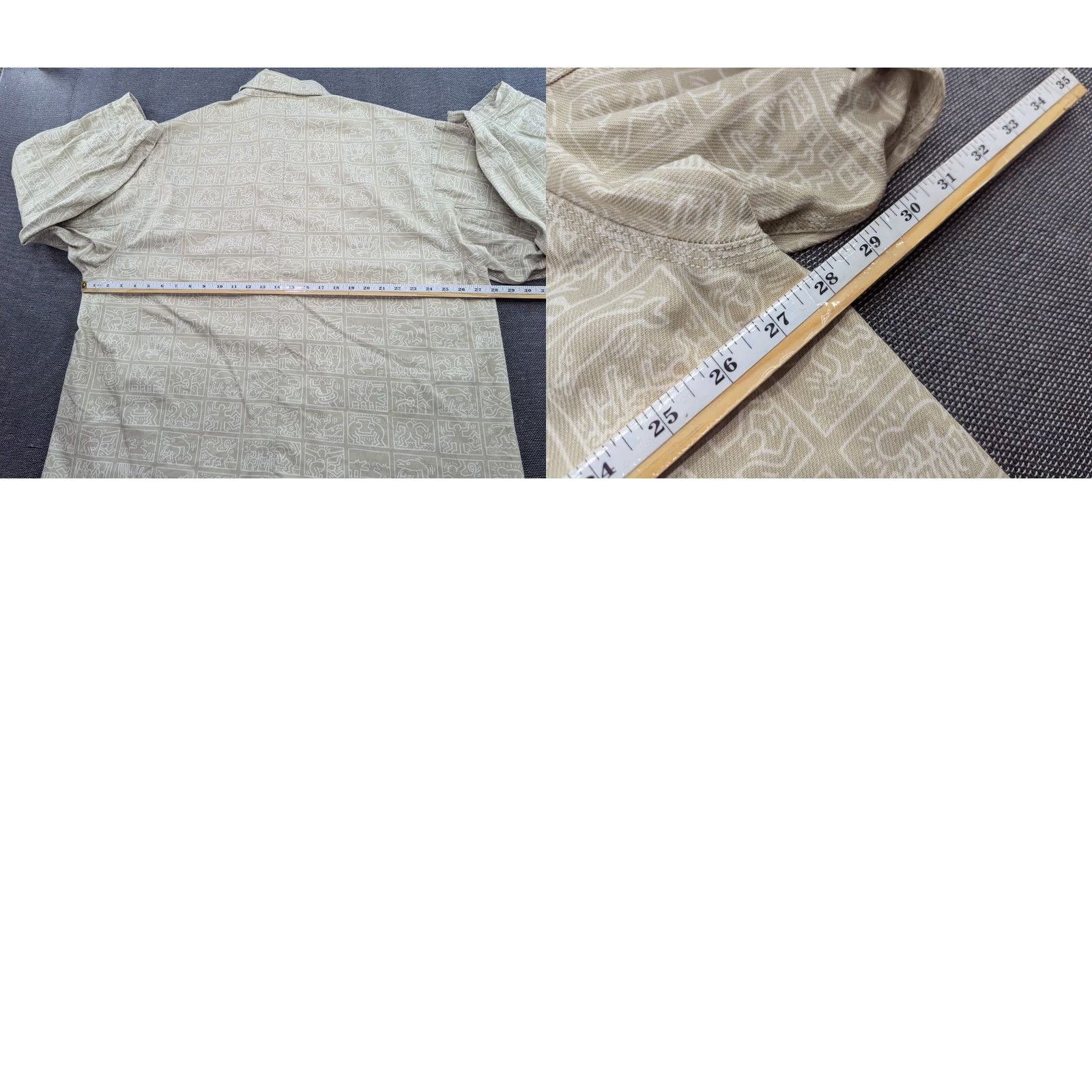 H&M H&M Keith Haring Twill Shacket Jacket Mens XL Beige Size US XL / EU 56 / 4 - 8 Thumbnail