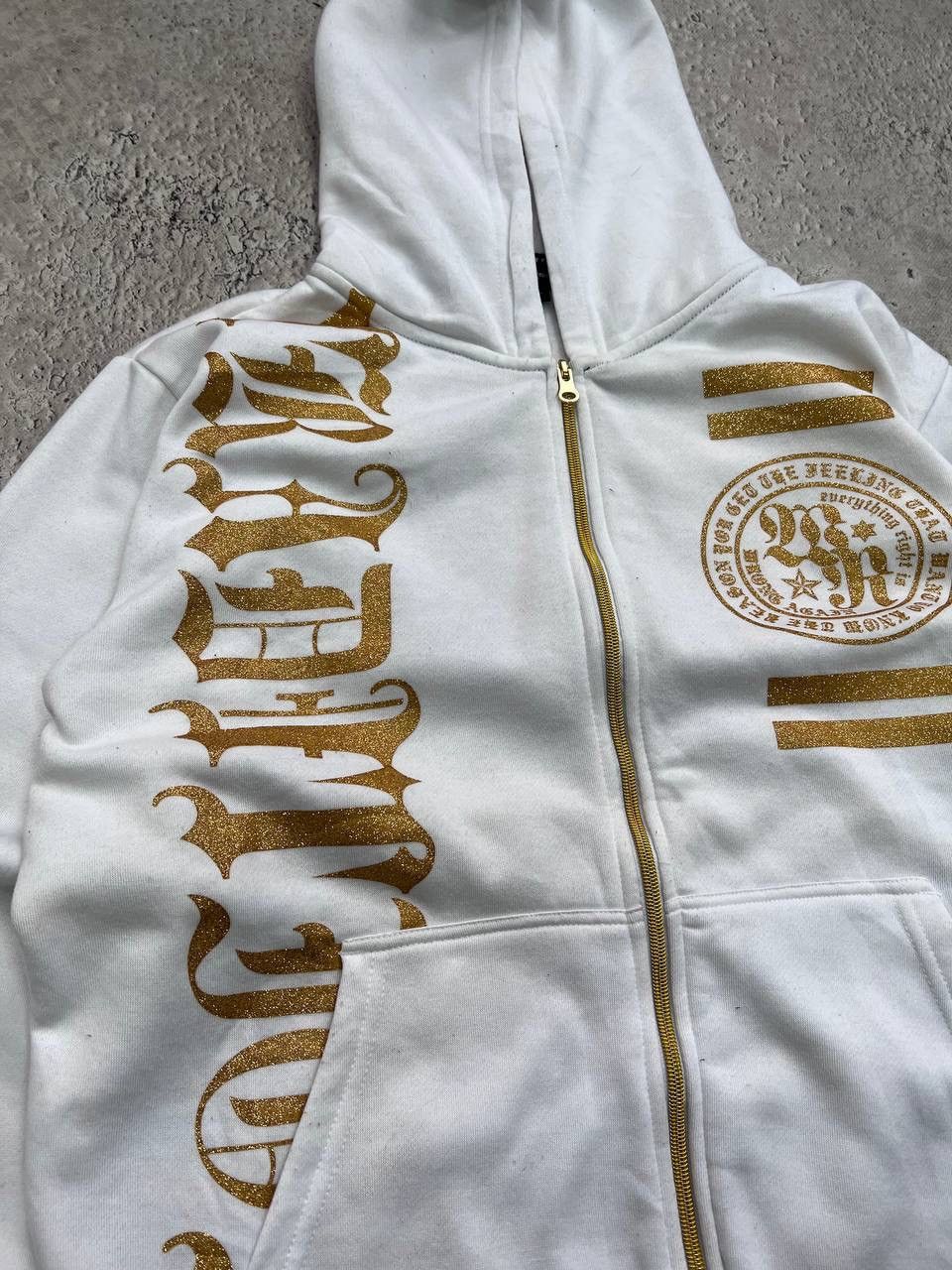 Affliction × Japanese Brand × Southpole Affliction Grunge Y2K Style Full Zip Up Hoodie Sweatshirt Size US L / EU 52-54 / 3 - 5 Thumbnail
