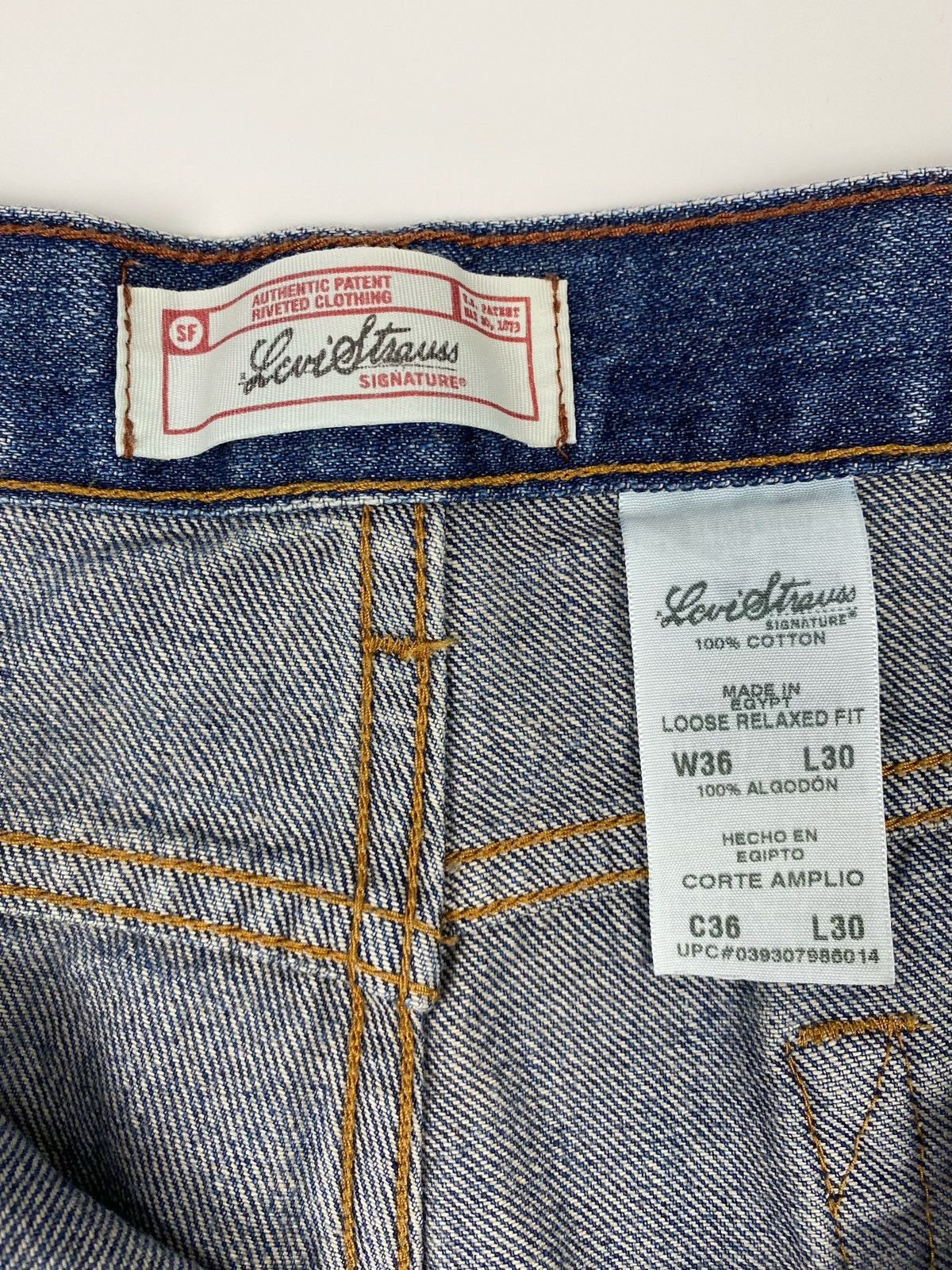Levi's Y2K Vintage Levi’s Signature Loose Relaxed Fit Baggy Denim Size US 36 / EU 52 - 7 Thumbnail