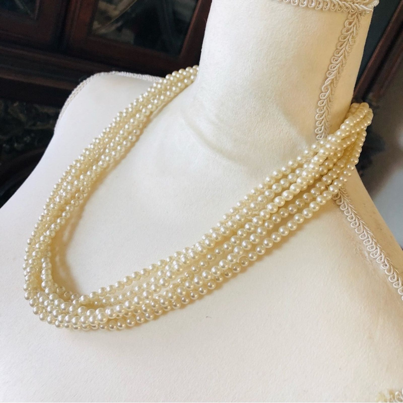 Vintage Vintage 6 strand cream pearl necklace Size ONE SIZE - 4 Thumbnail